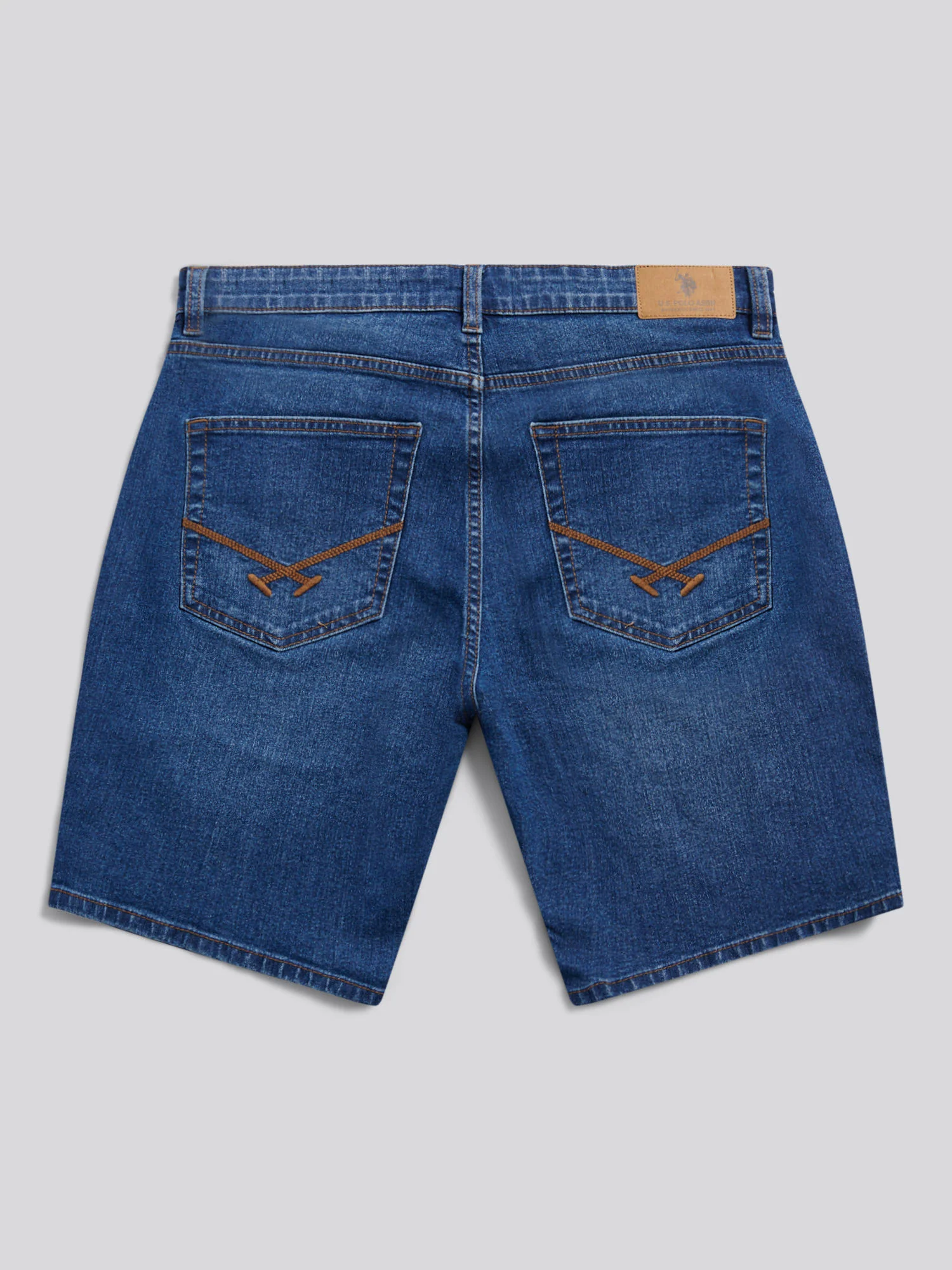 Mens Classic 5 Pocket Denim Shorts Dark Wash - Image 5