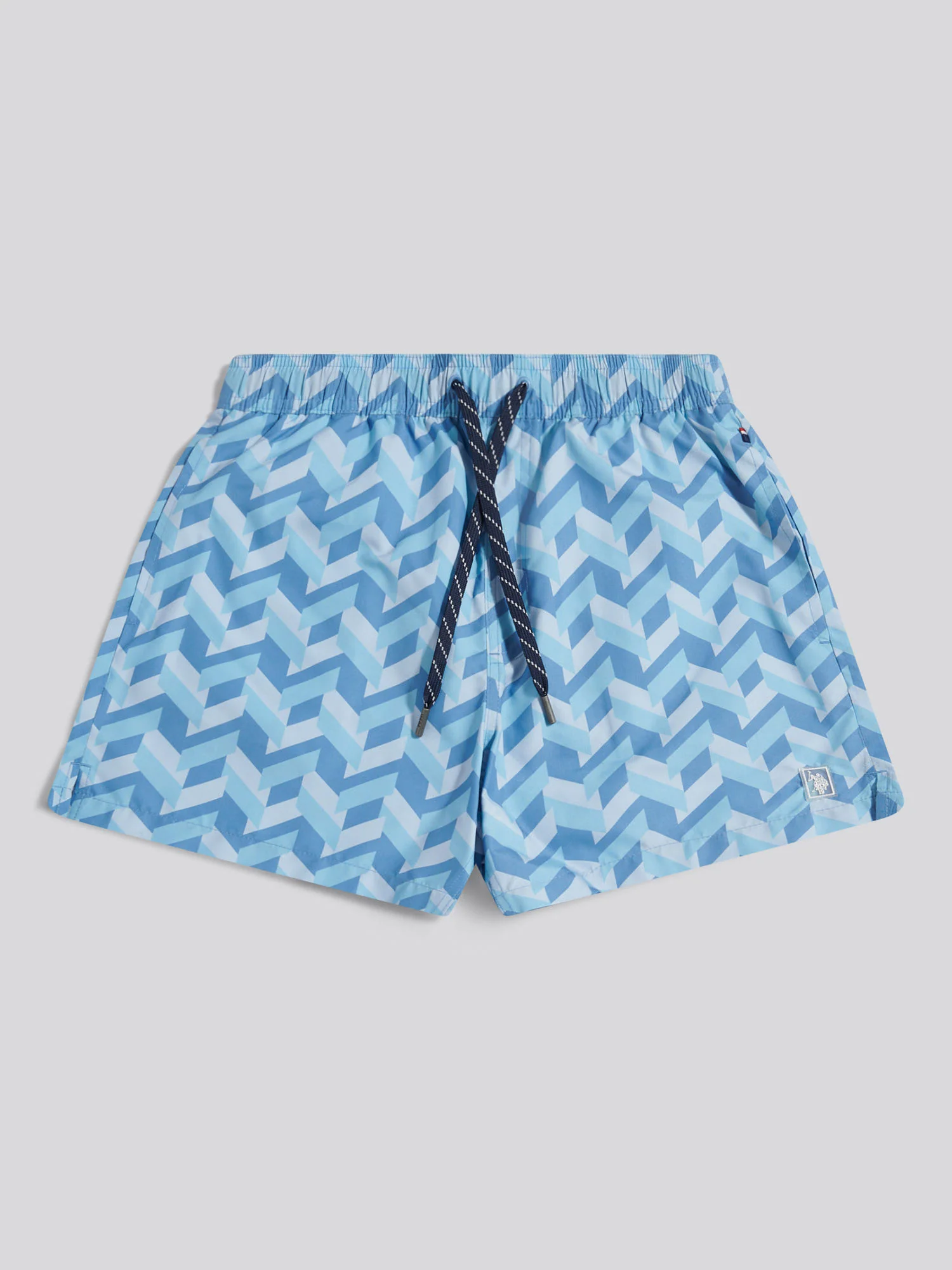 Mens Geo Tile Swim Shorts Riviera - Image 5