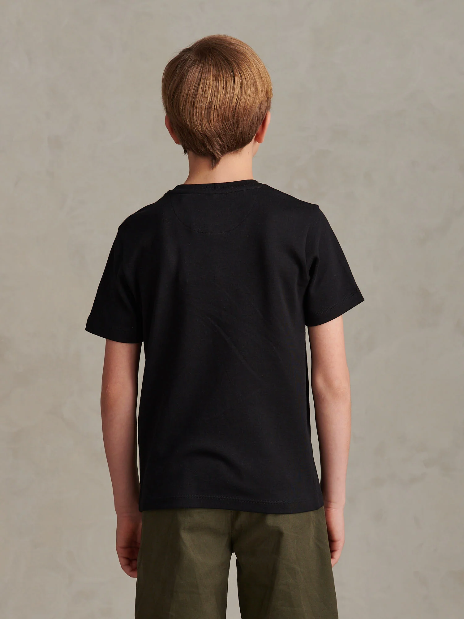 Boys Arch Script Graphic T-Shirt Black - Image 4