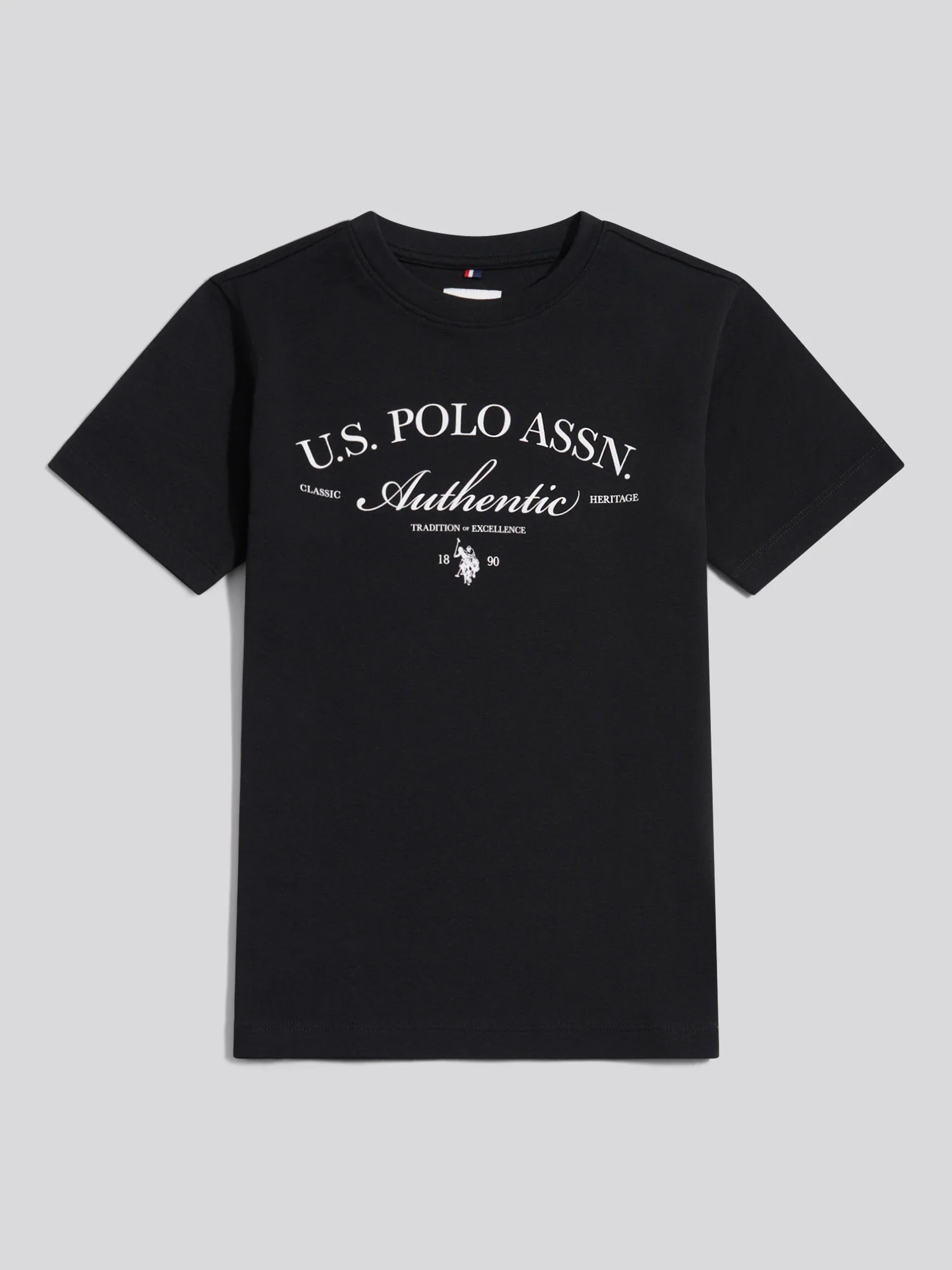 Boys Arch Script Graphic T-Shirt Black - Image 5