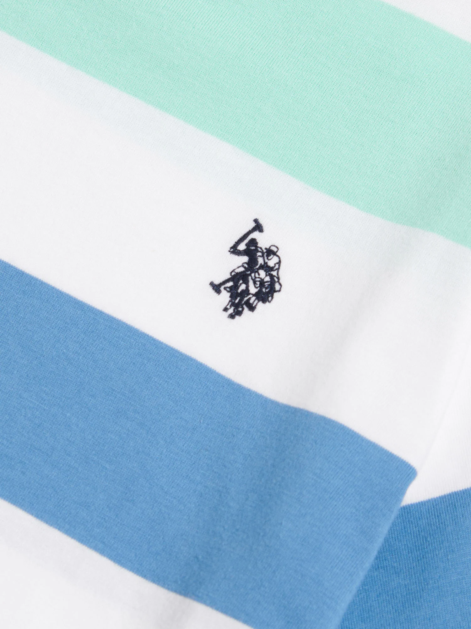Boys Block Stripe T-Shirt Bright White - Image 8