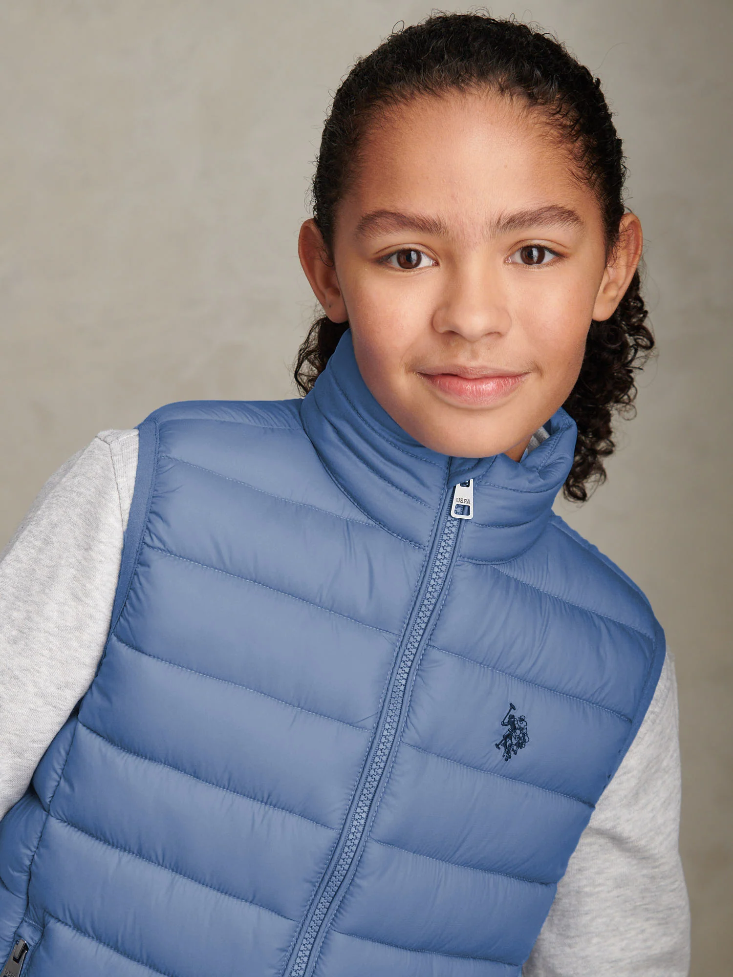 Boys Lightweight Quilted Gilet Blue Horizon - Image 2