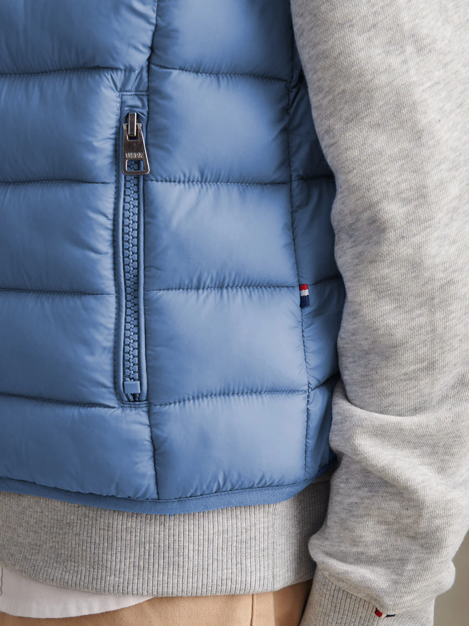 Boys Lightweight Quilted Gilet Blue Horizon - Image 5