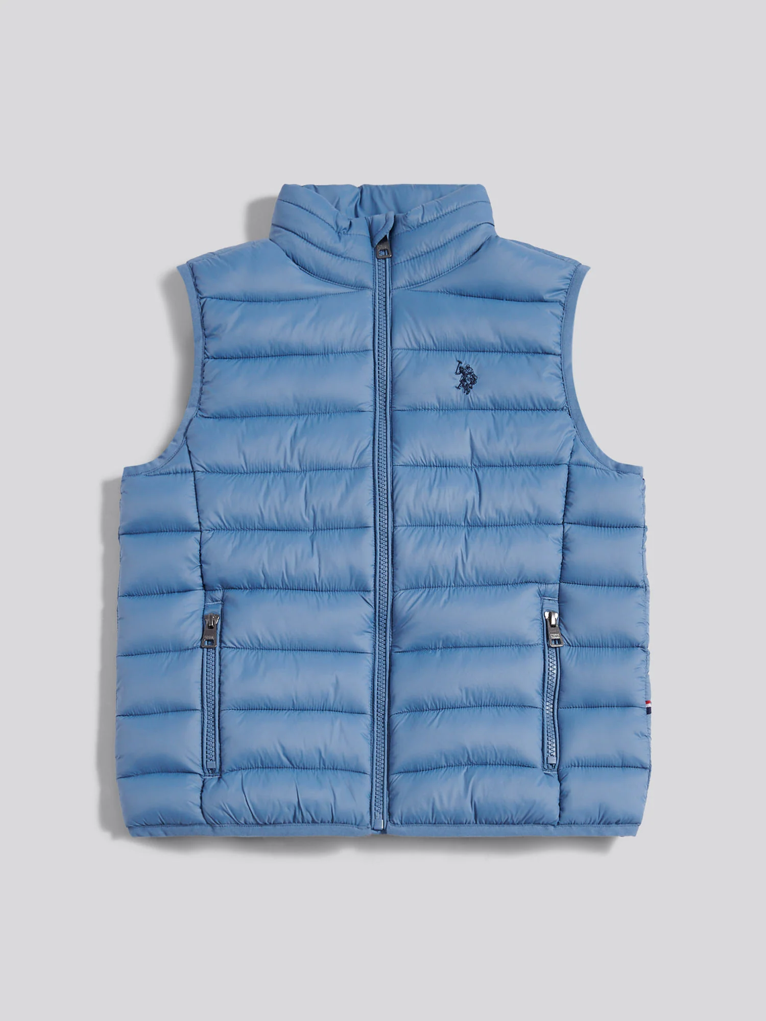 Boys Lightweight Quilted Gilet Blue Horizon - Image 6