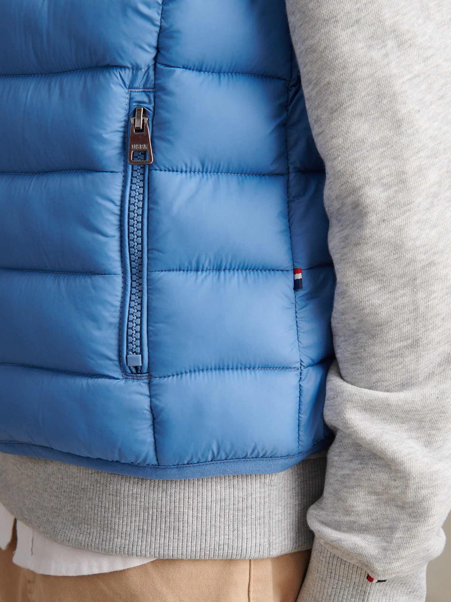 Boys Lightweight Quilted Gilet Riviera - Image 5
