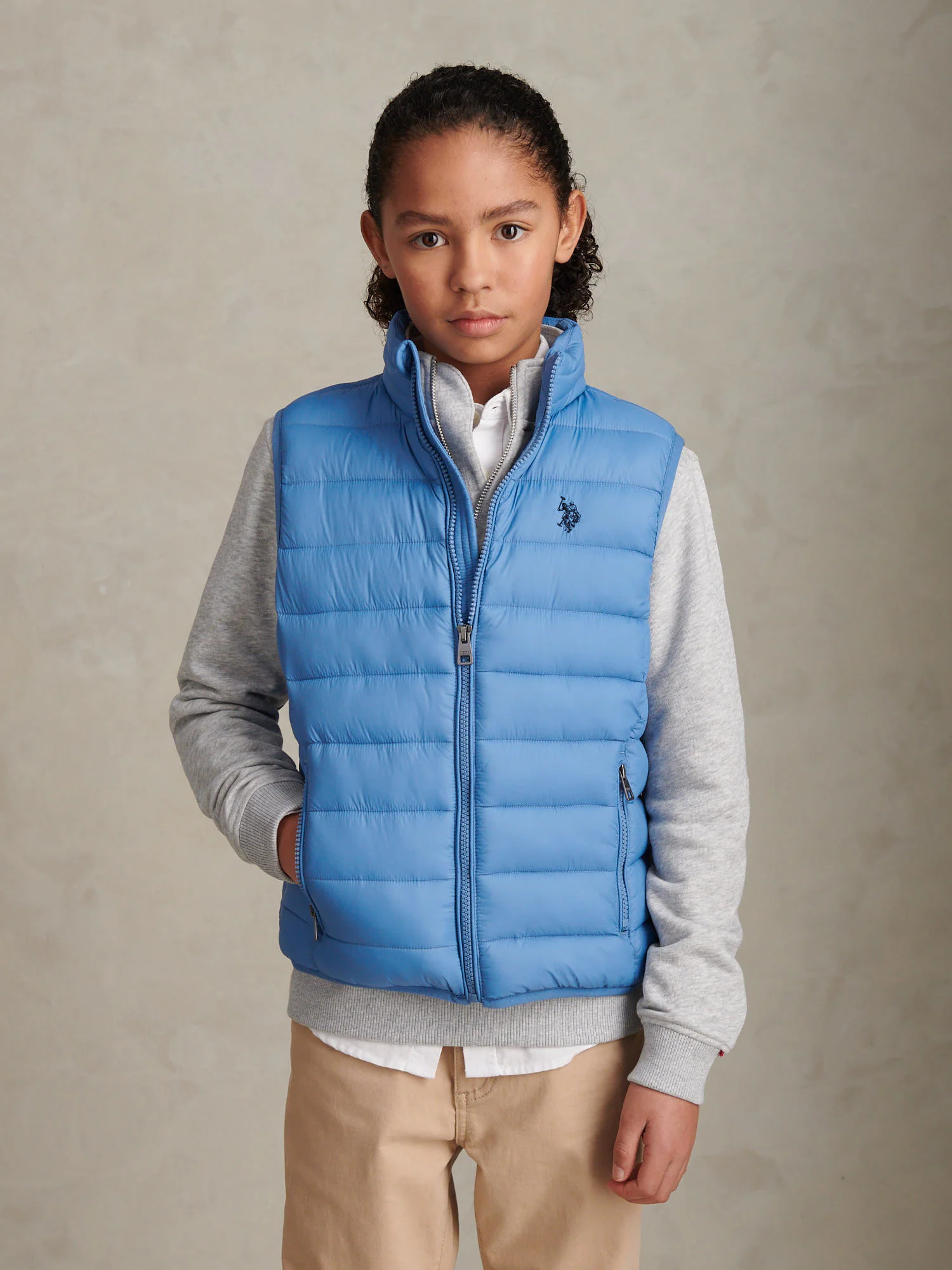 Boys Lightweight Quilted Gilet Riviera - Image 6