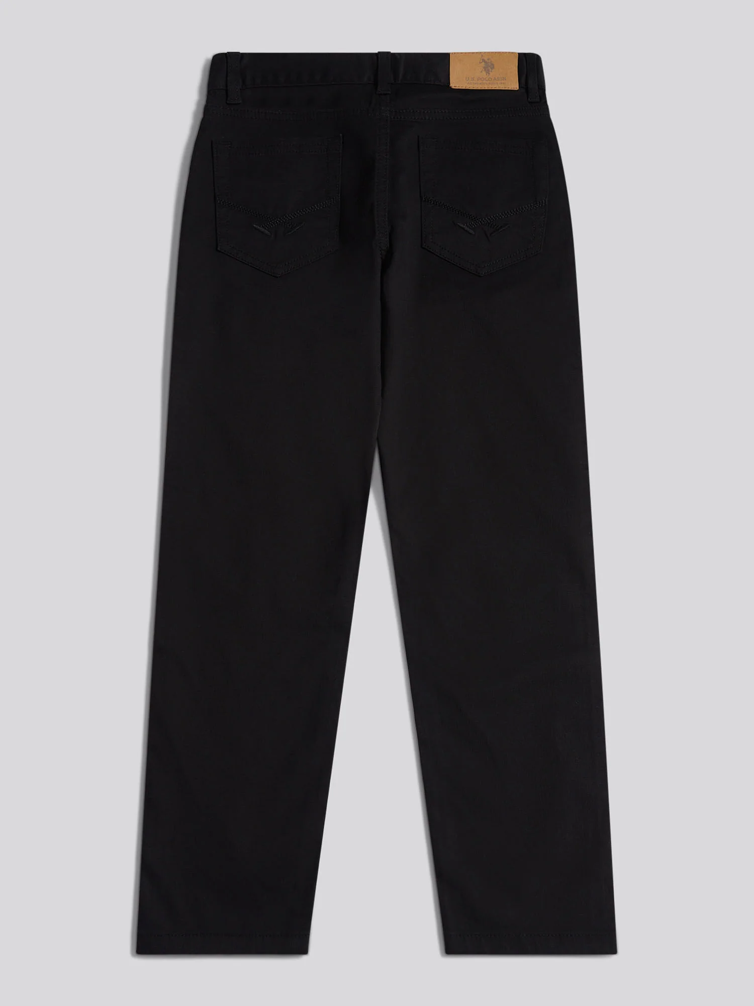Boys Bedford Cord 5 Pocket Trouser in Black - Image 7
