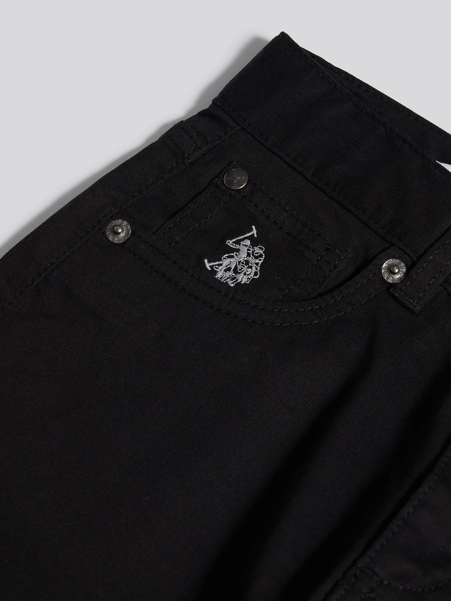 Boys Bedford Cord 5 Pocket Trouser in Black - Image 8