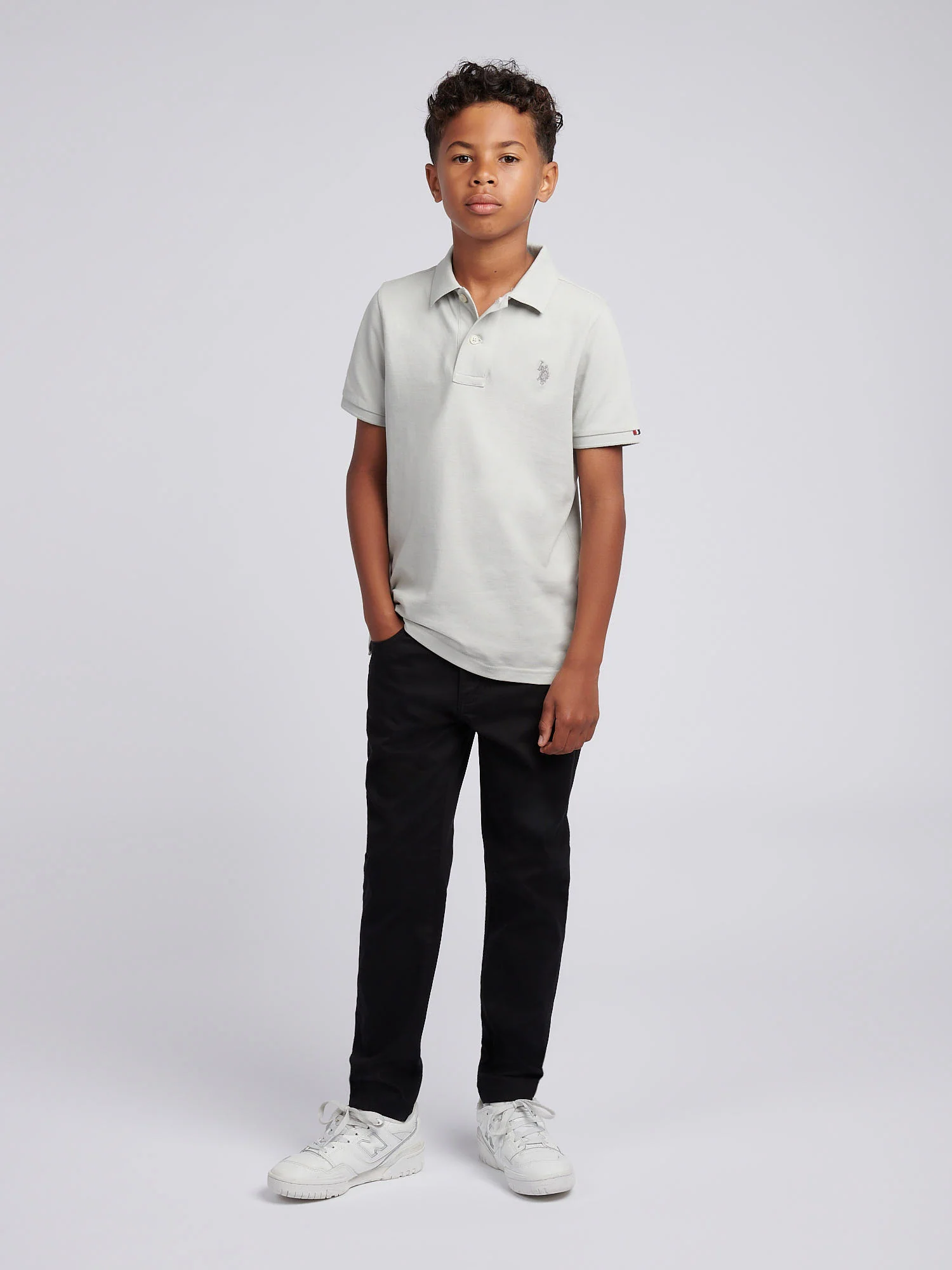 Boys Bedford Cord 5 Pocket Trouser in Dark Sapphire Navy - Image 3