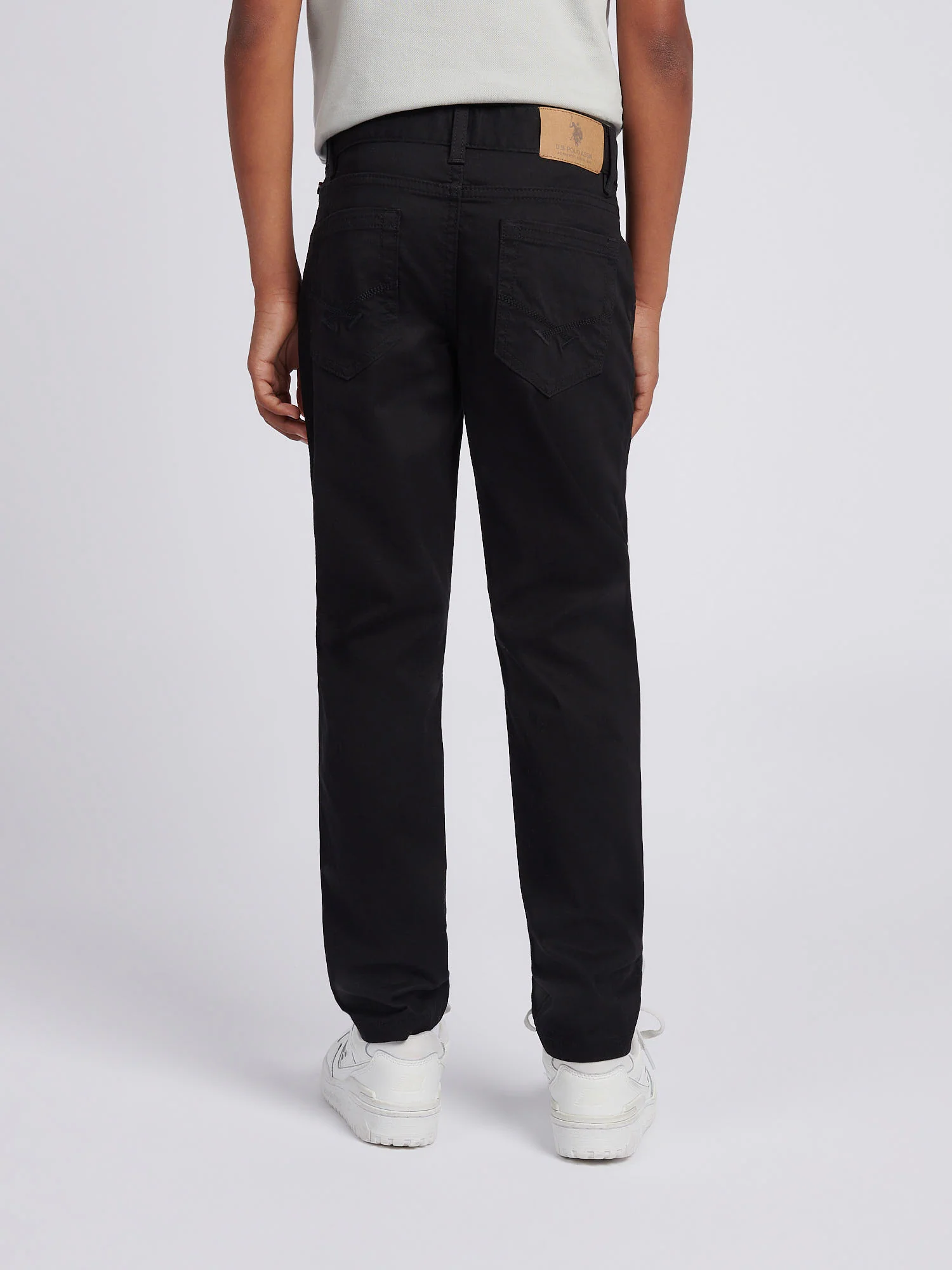 Boys Bedford Cord 5 Pocket Trouser in Dark Sapphire Navy - Image 4