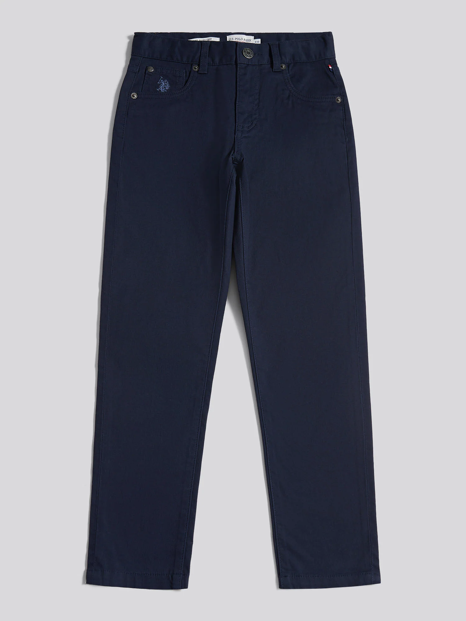 Boys Bedford Cord 5 Pocket Trouser in Dark Sapphire Navy - Image 7