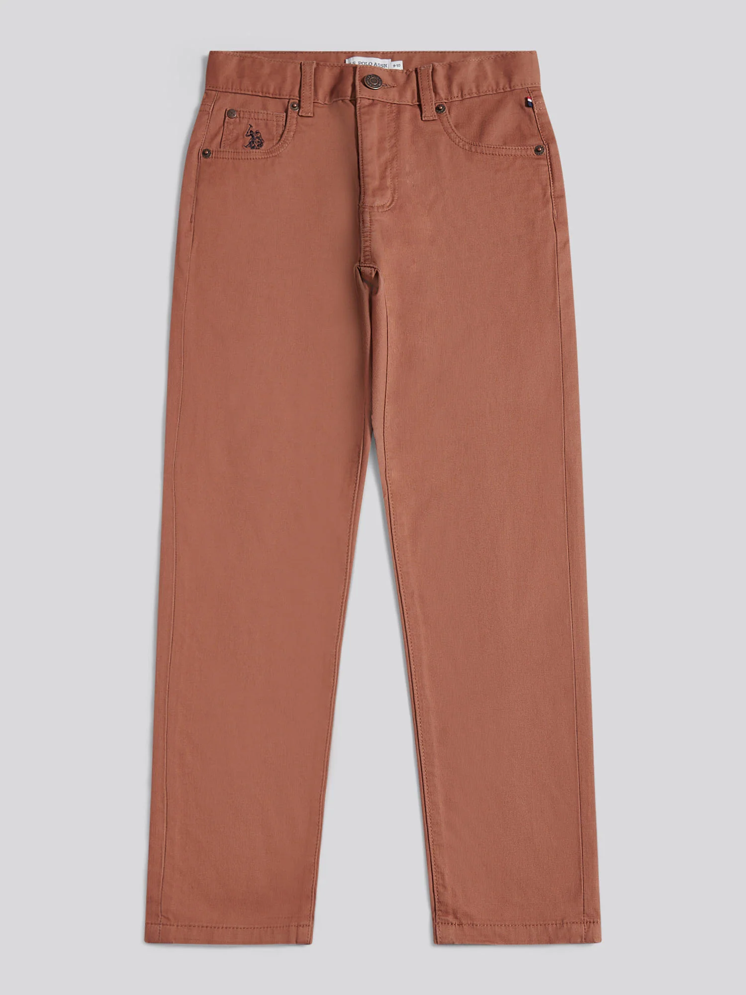 Boys Bedford Cord 5 Pocket Trouser in Rawhide - Image 7