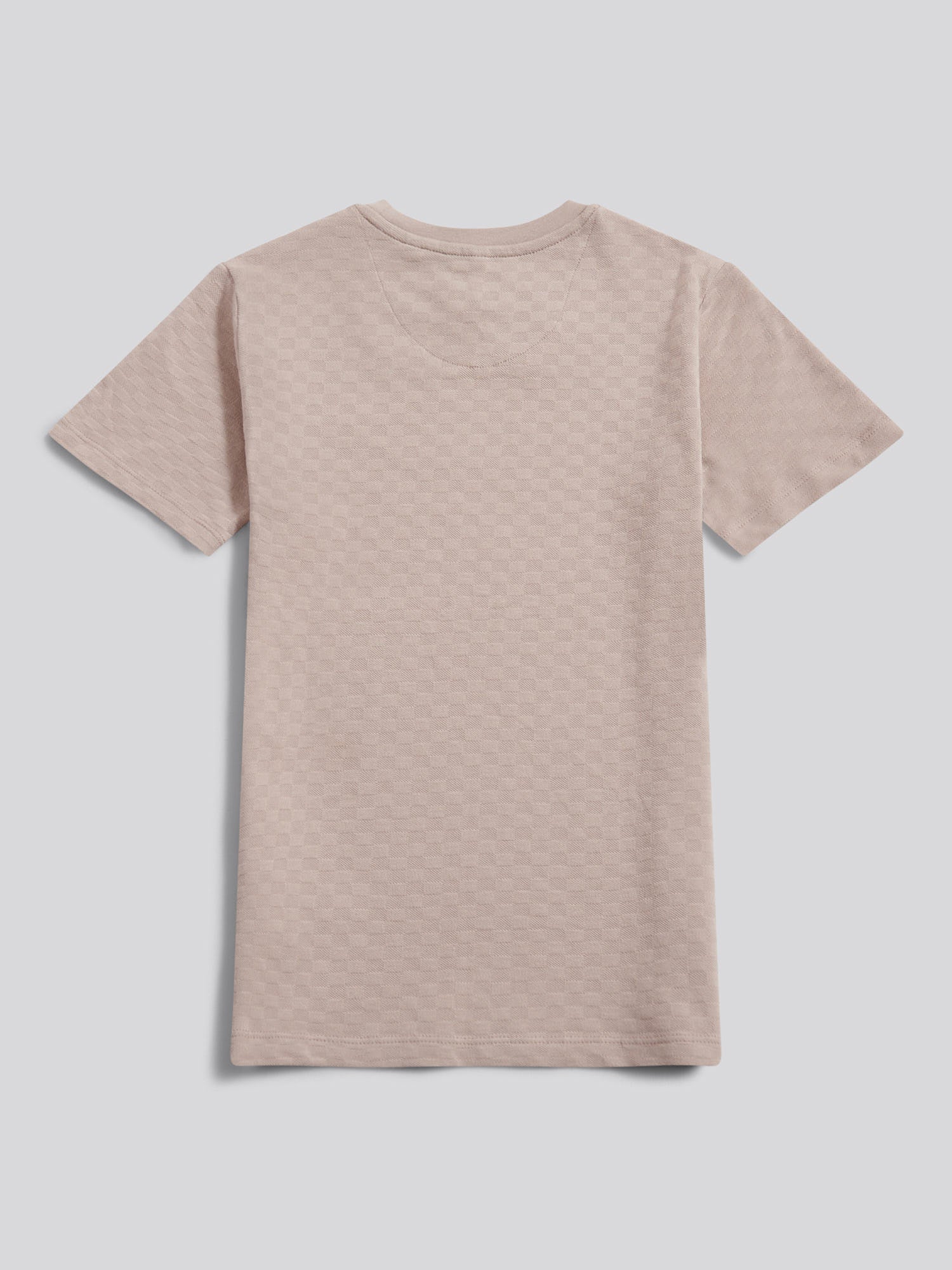 Boys Check Texture T-Shirt, in Atmosphere - Image 6