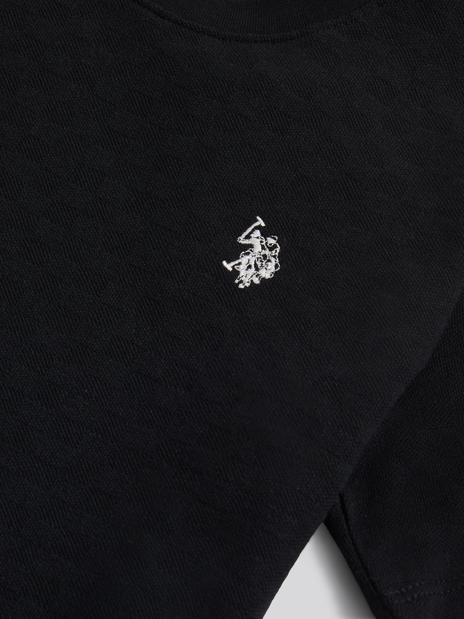 Boys Check Texture T-Shirt, in Black - Image 7
