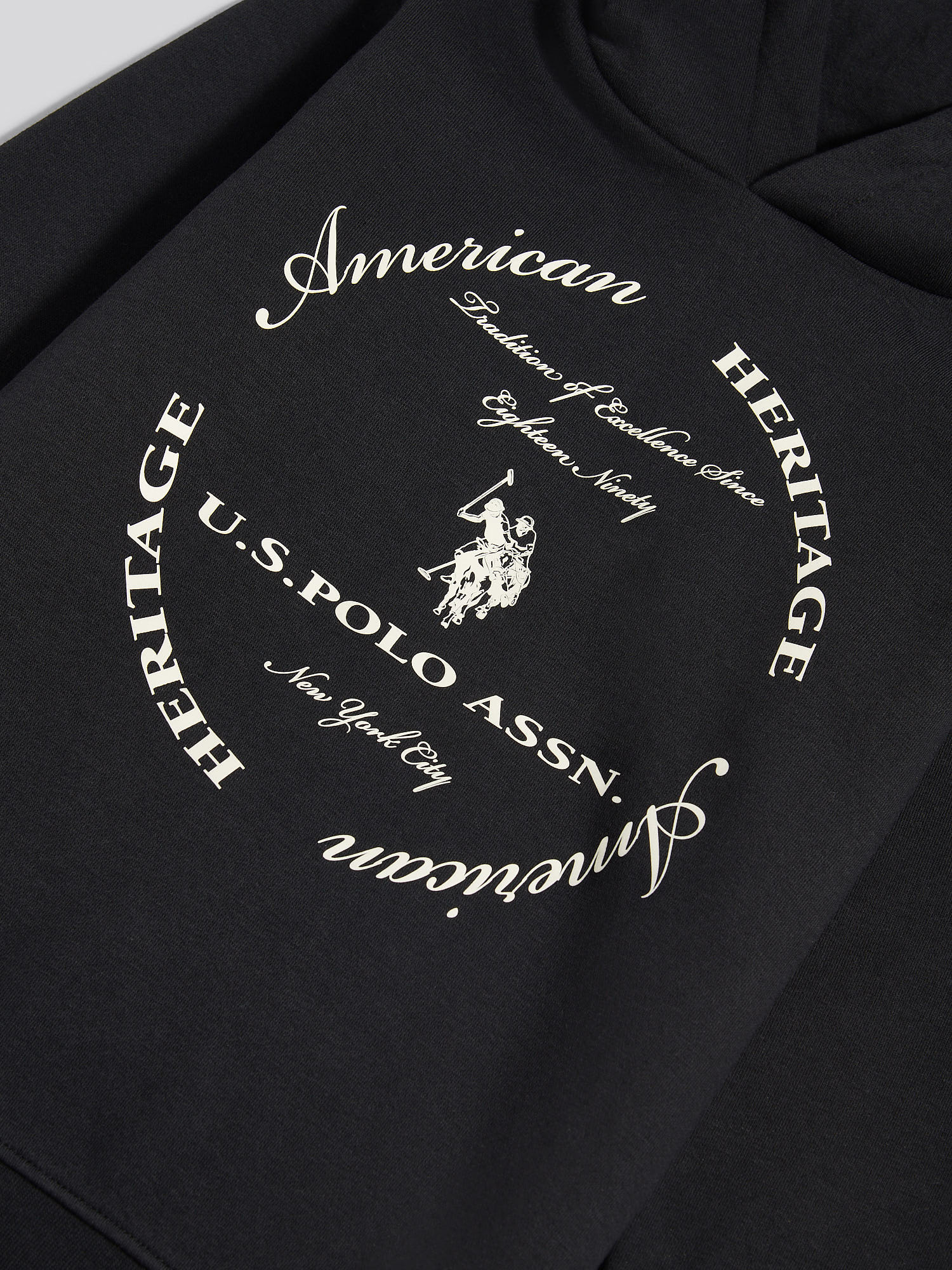 Boys Circle Graphic Hoodie & Jogger Set in Black - Image 10
