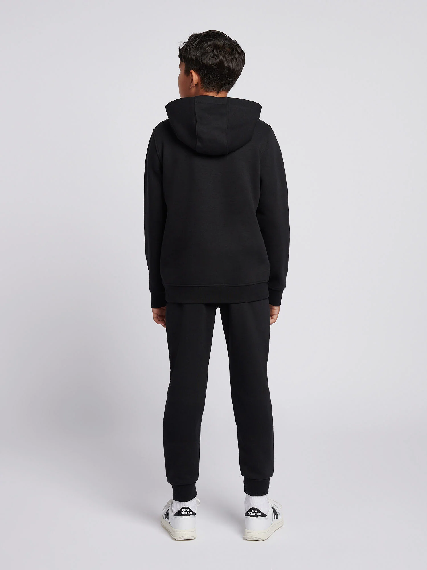 Boys Circle Graphic Hoodie & Jogger Set in Black - Image 2