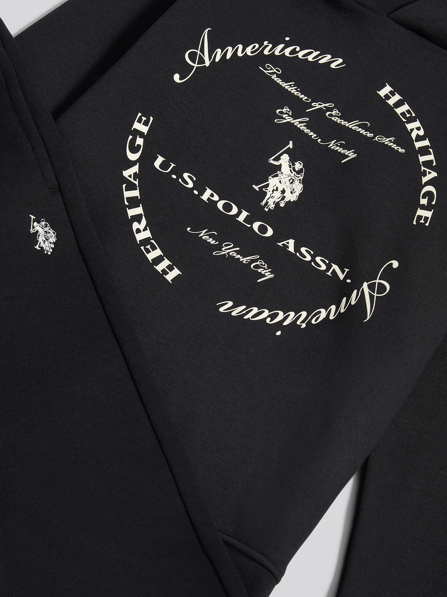 Boys Circle Graphic Hoodie & Jogger Set in Black - Image 9