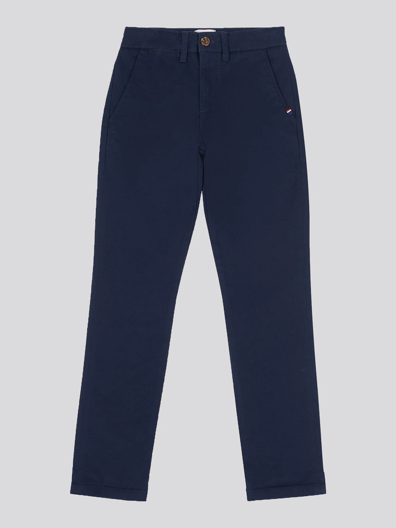 Boys Classic Chino in Dark Sapphire Navy / Haute Red DHM - Image 5