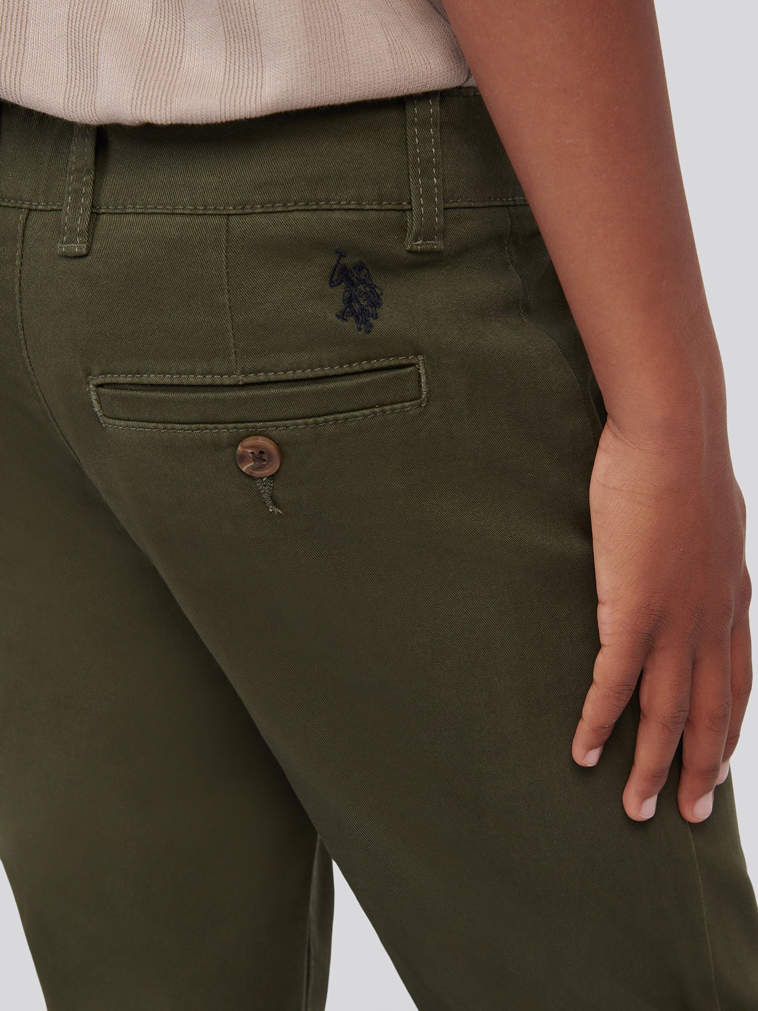 Boys Classic Chino in Forest Night - Image 2