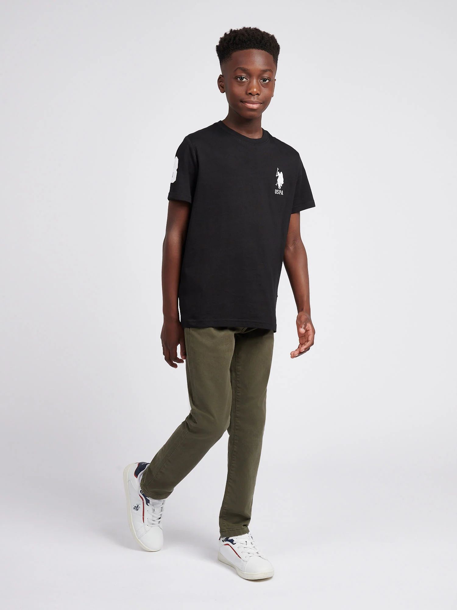 Boys Classic Chino in Forest Night - Image 3