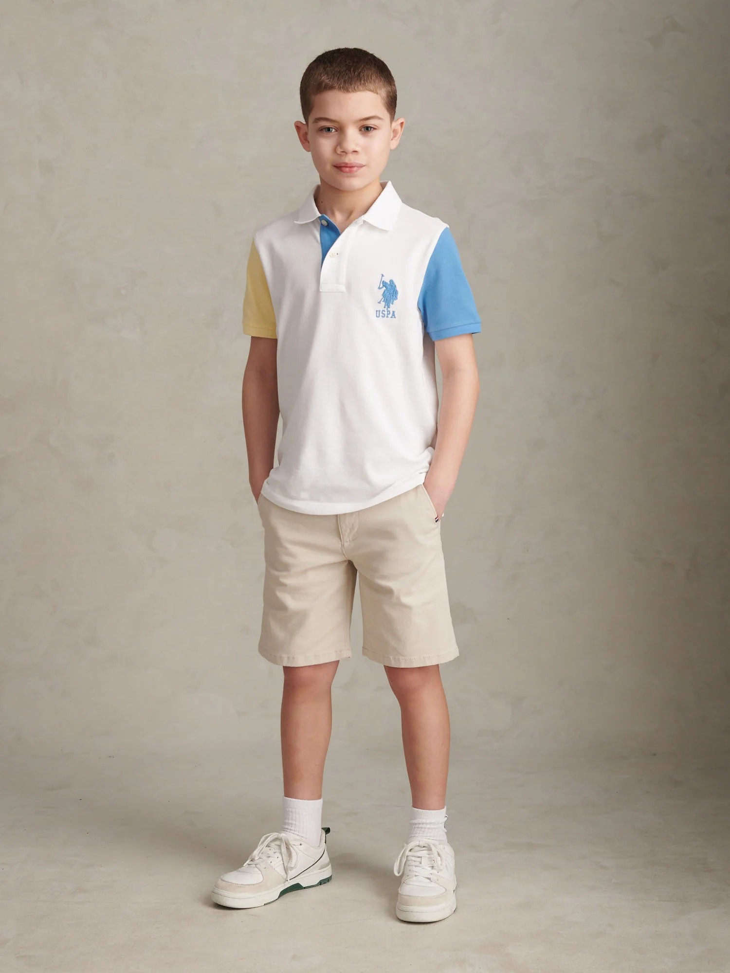 Boys Classic Chino Short Beige - Image 3