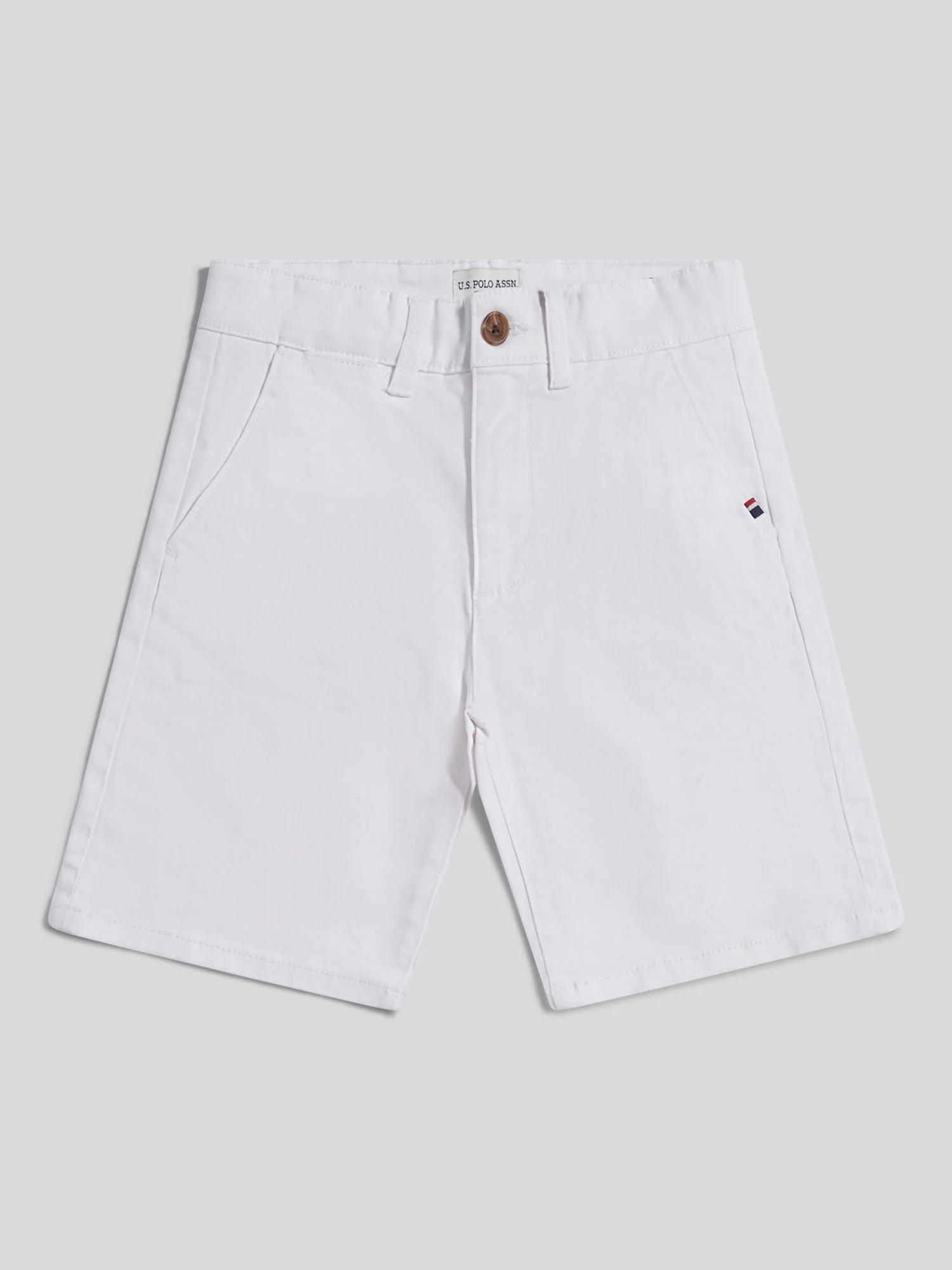 Boys Classic Chino Short Bright White - Image 5