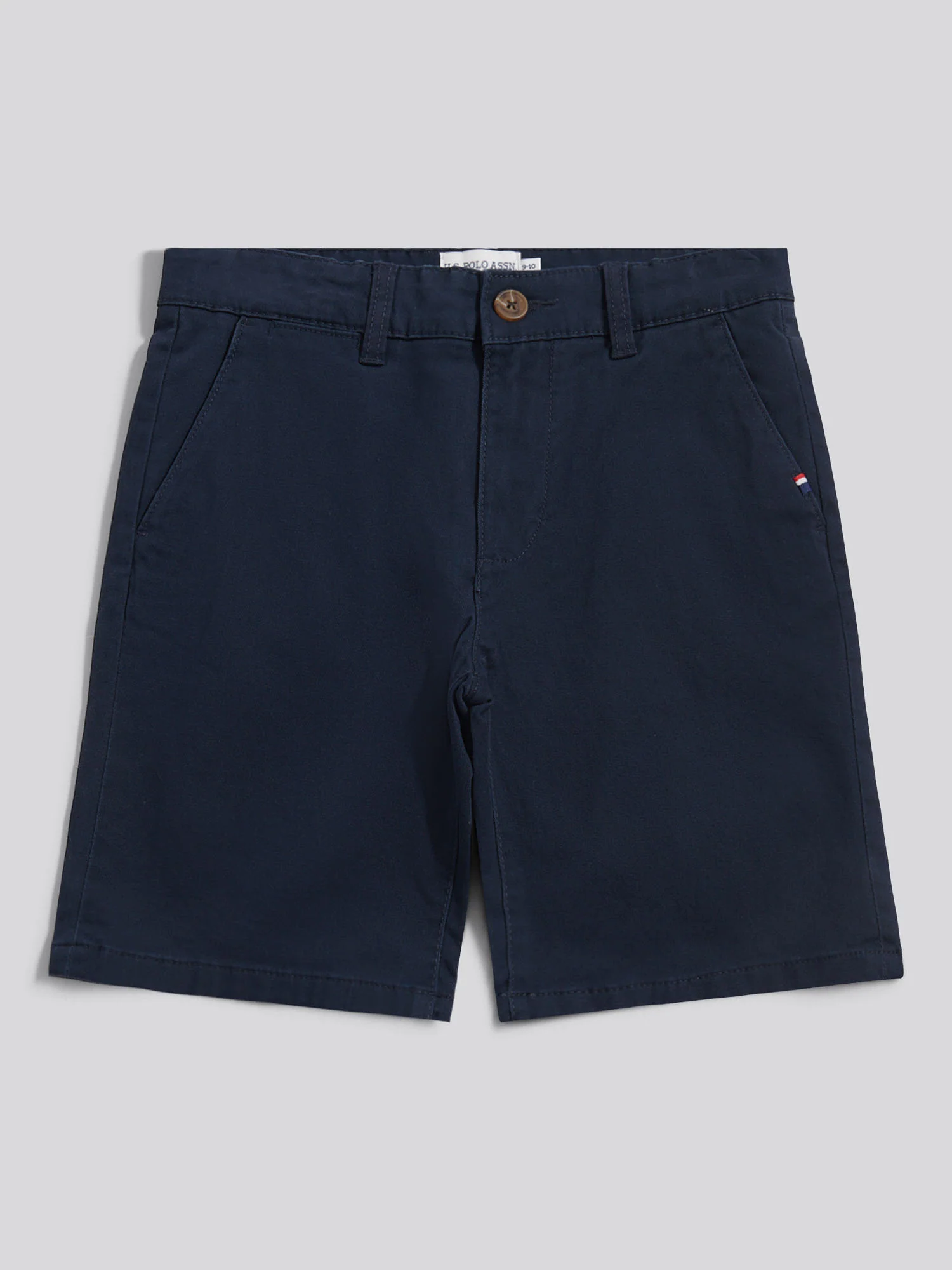 Boys Classic Chino Short Dark Sapphire Navy / Haute Red DHM - Image 6