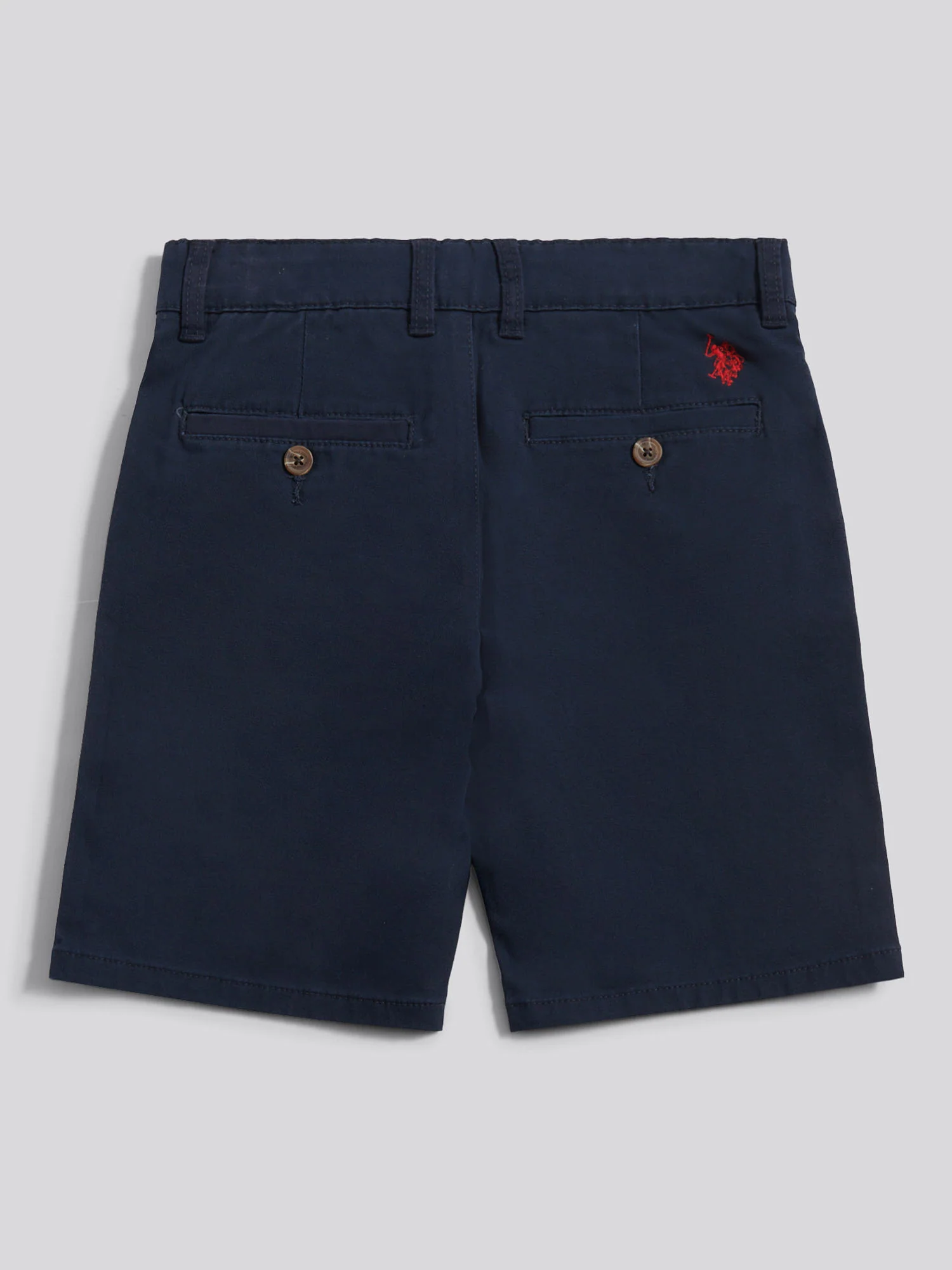 Boys Classic Chino Short Dark Sapphire Navy / Haute Red DHM - Image 7