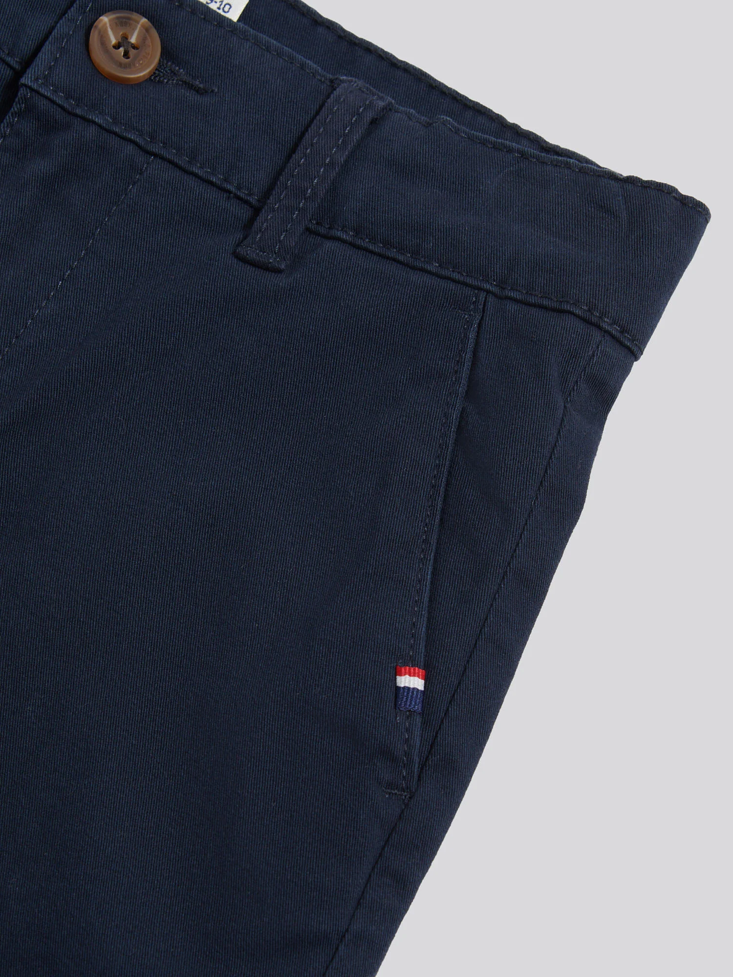 Boys Classic Chino Short Dark Sapphire Navy / Haute Red DHM - Image 8