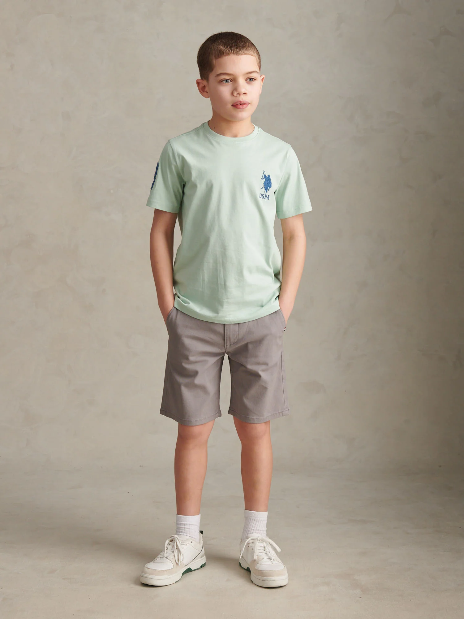 Boys Classic Chino Short December Sky - Image 3