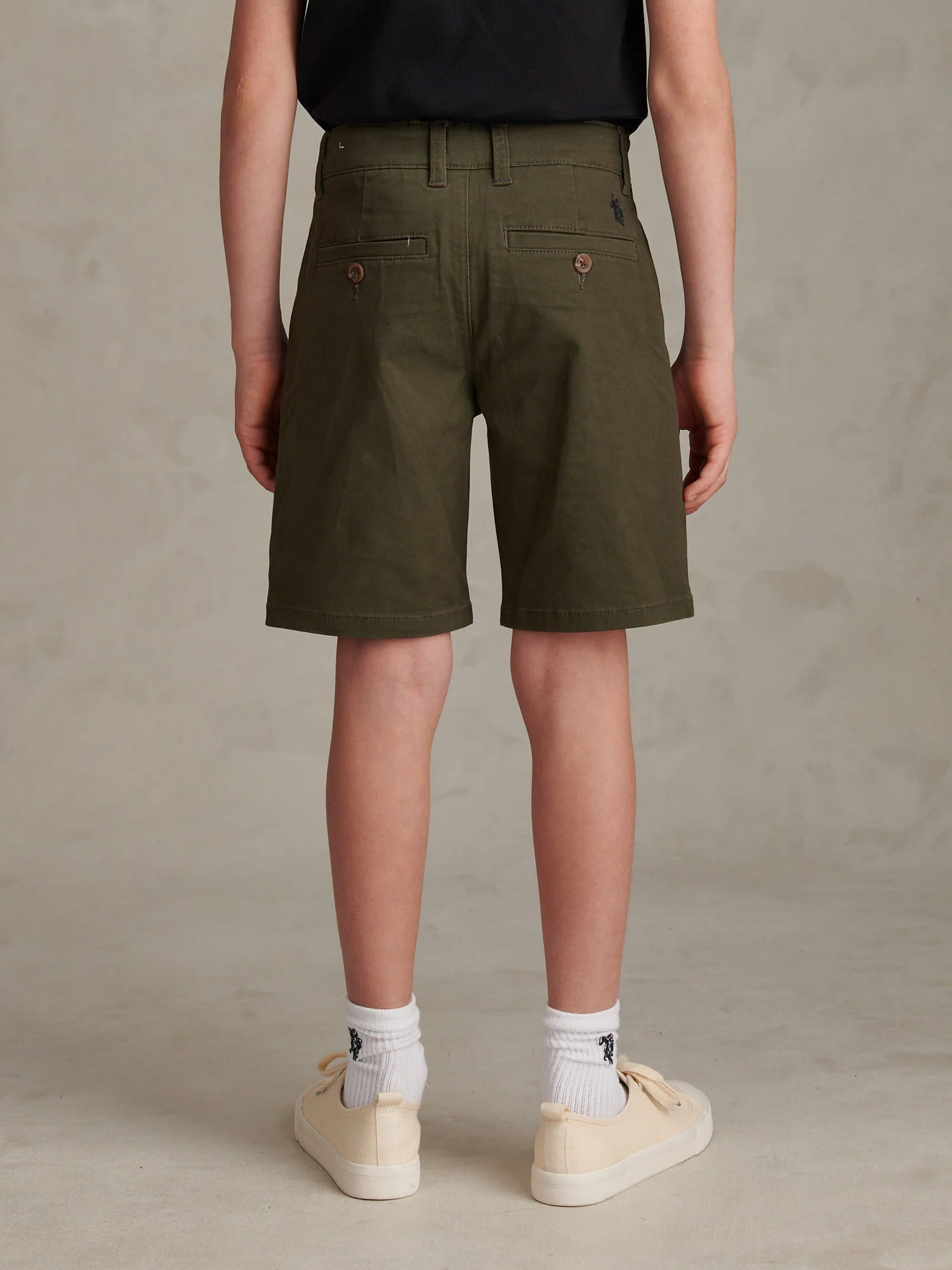 Boys Classic Chino Short Forest Night - Image 4