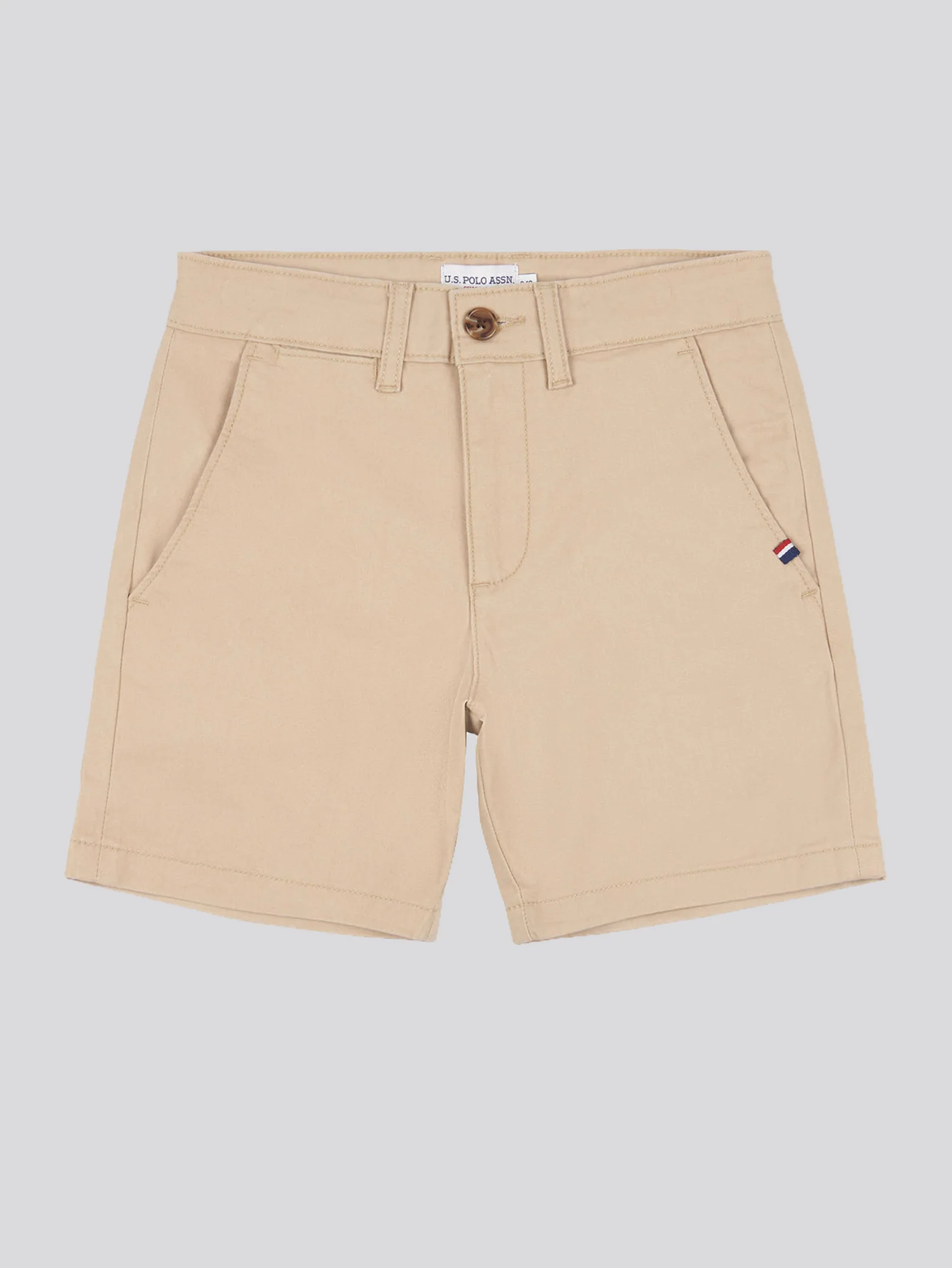 Boys Classic Chino Shorts in Cornstalk - Image 6
