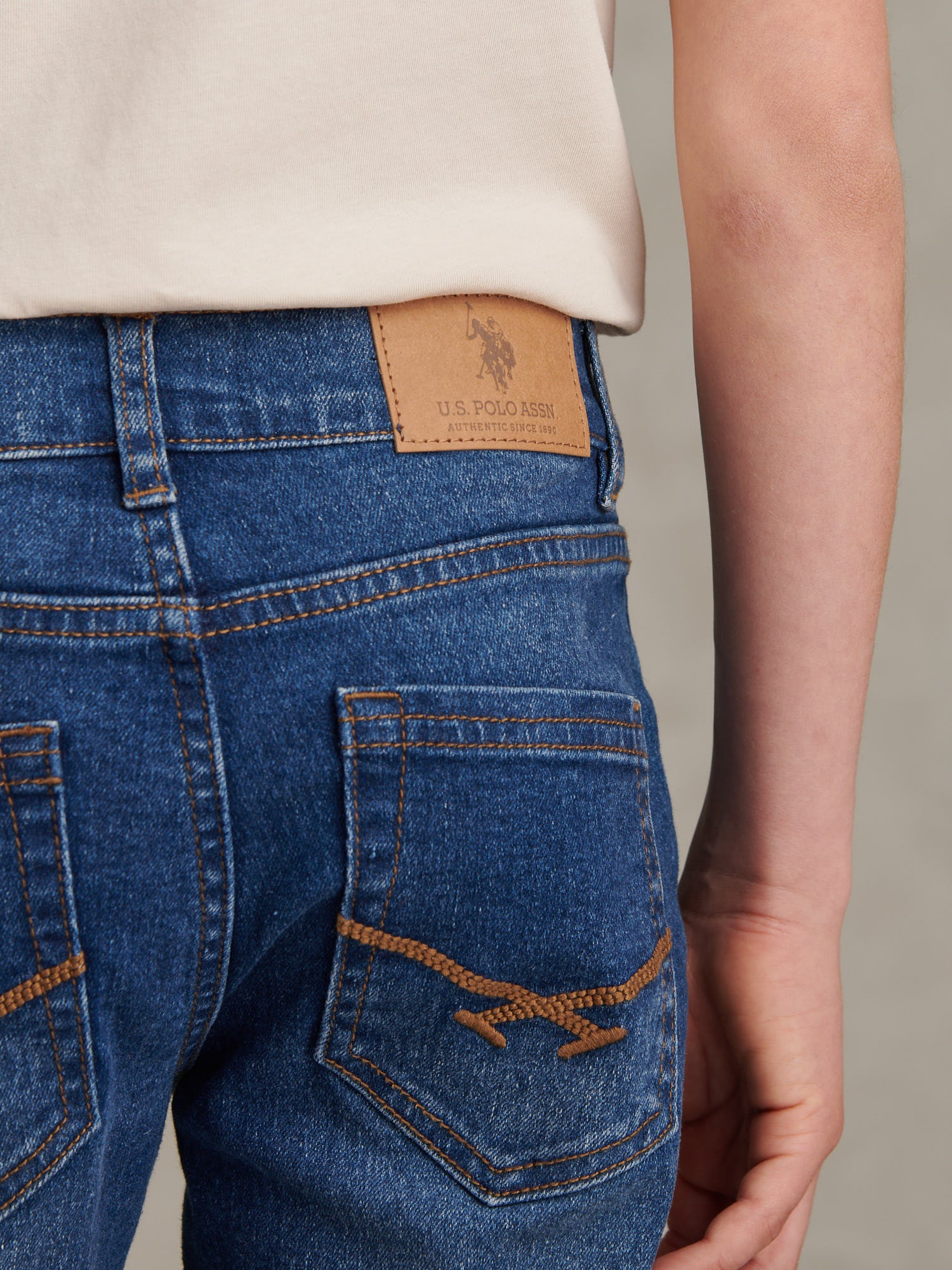 Boys Classic Fit Jean in Dark Wash - Image 2