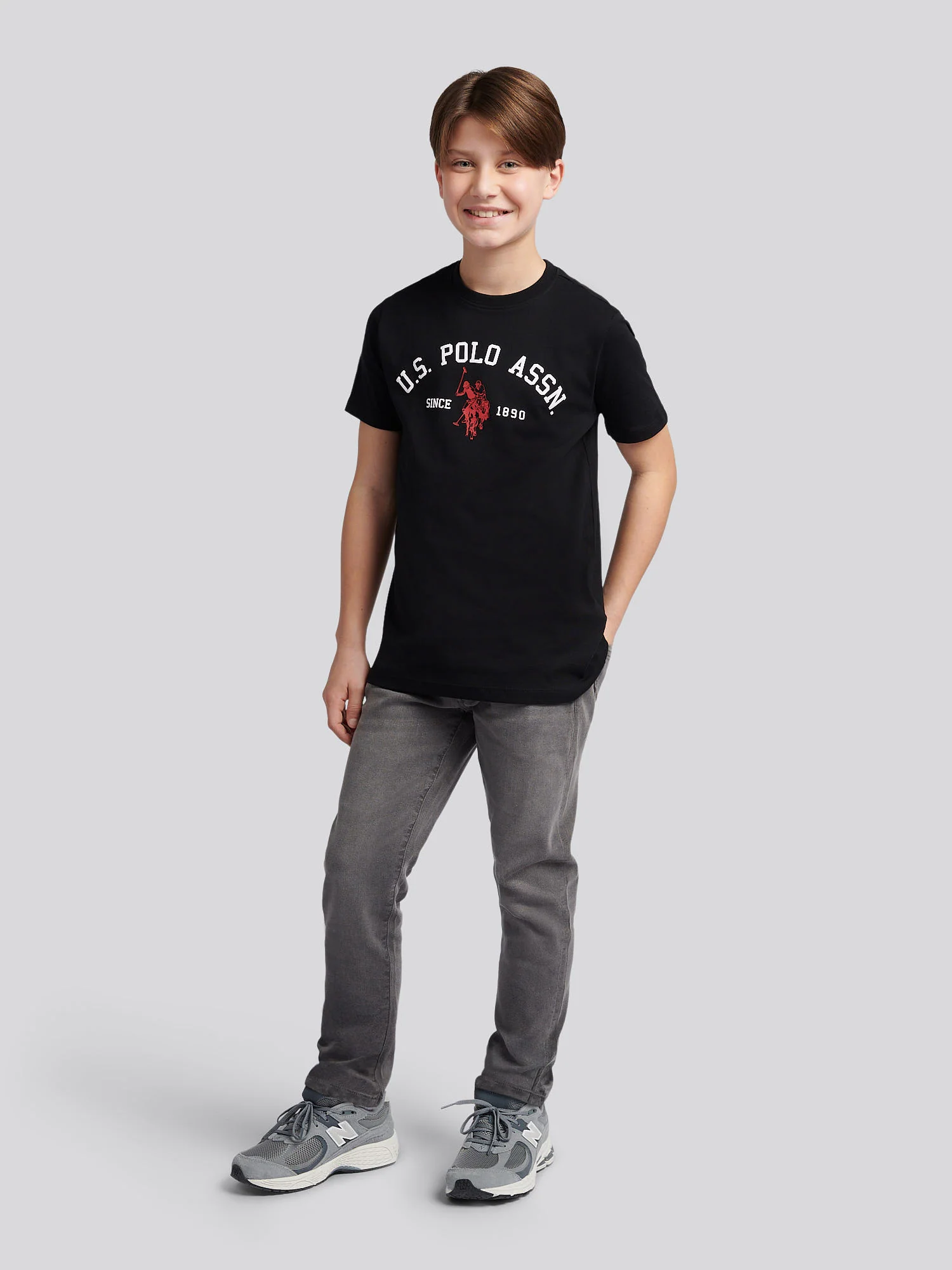 Boys Classic Fit Jean in Grey Wash - Image 3
