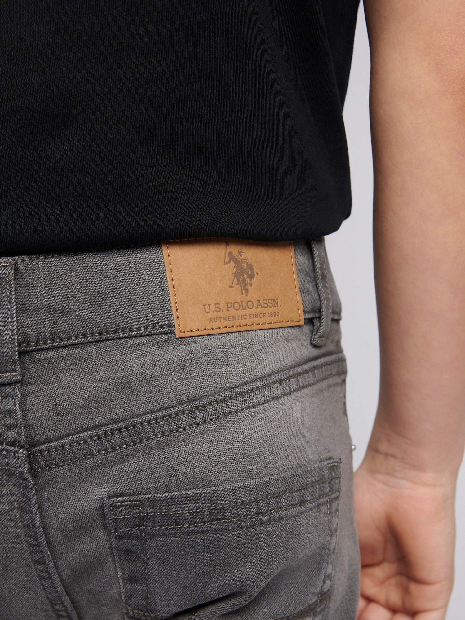 Boys Classic Fit Jean in Grey Wash - Image 6