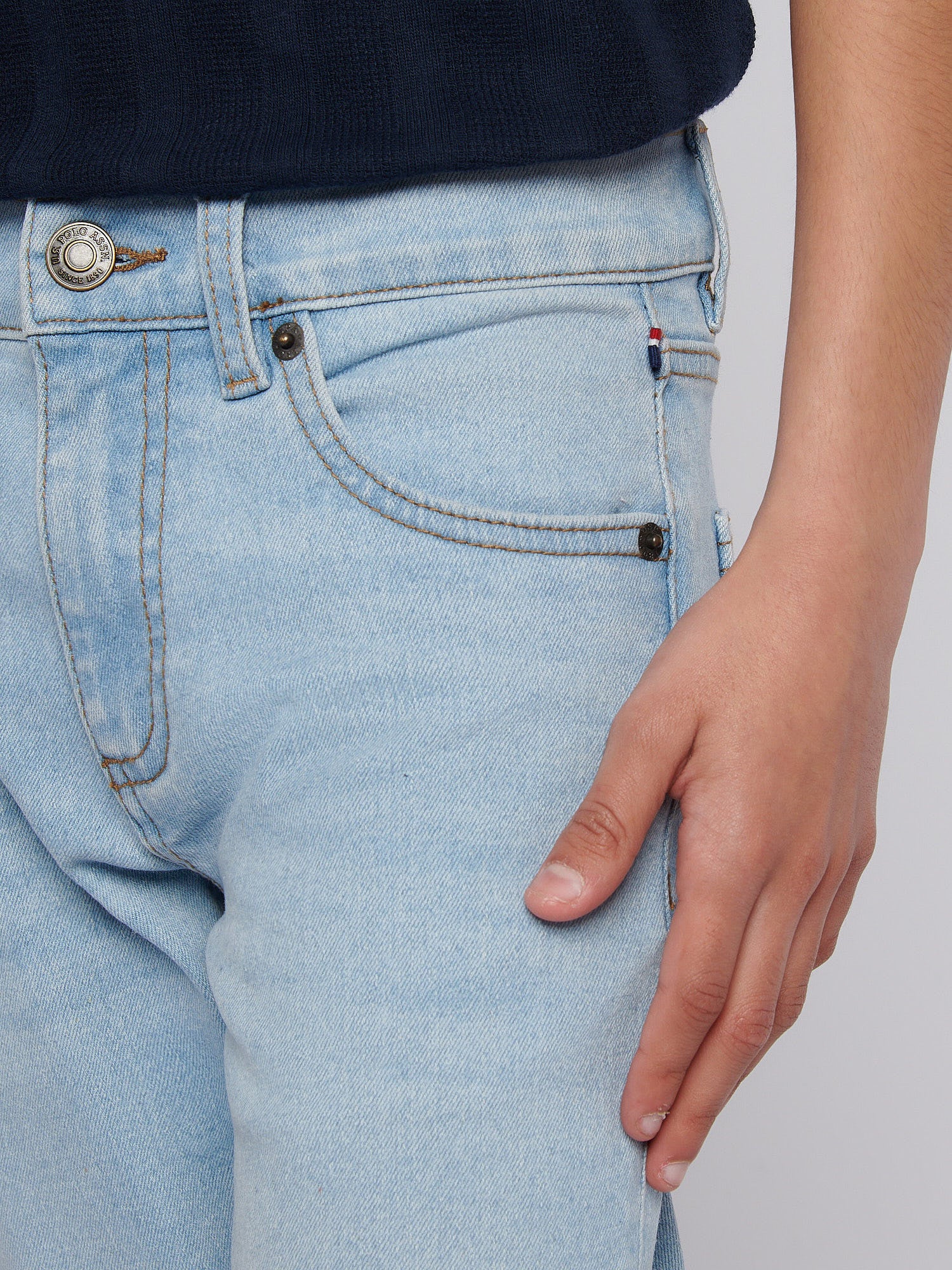 Boys Classic Fit Jean in Mid Wash - Image 5