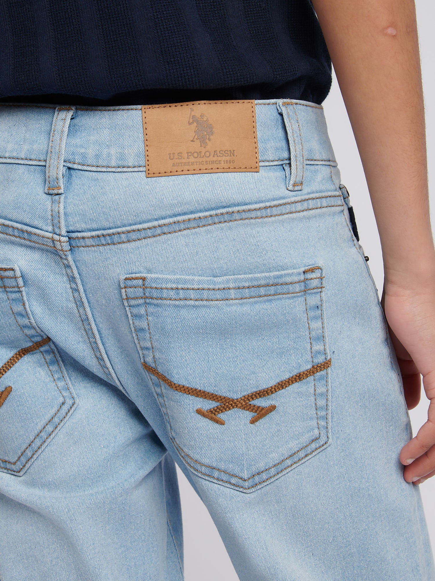 Boys Classic Fit Jean in Mid Wash - Image 6