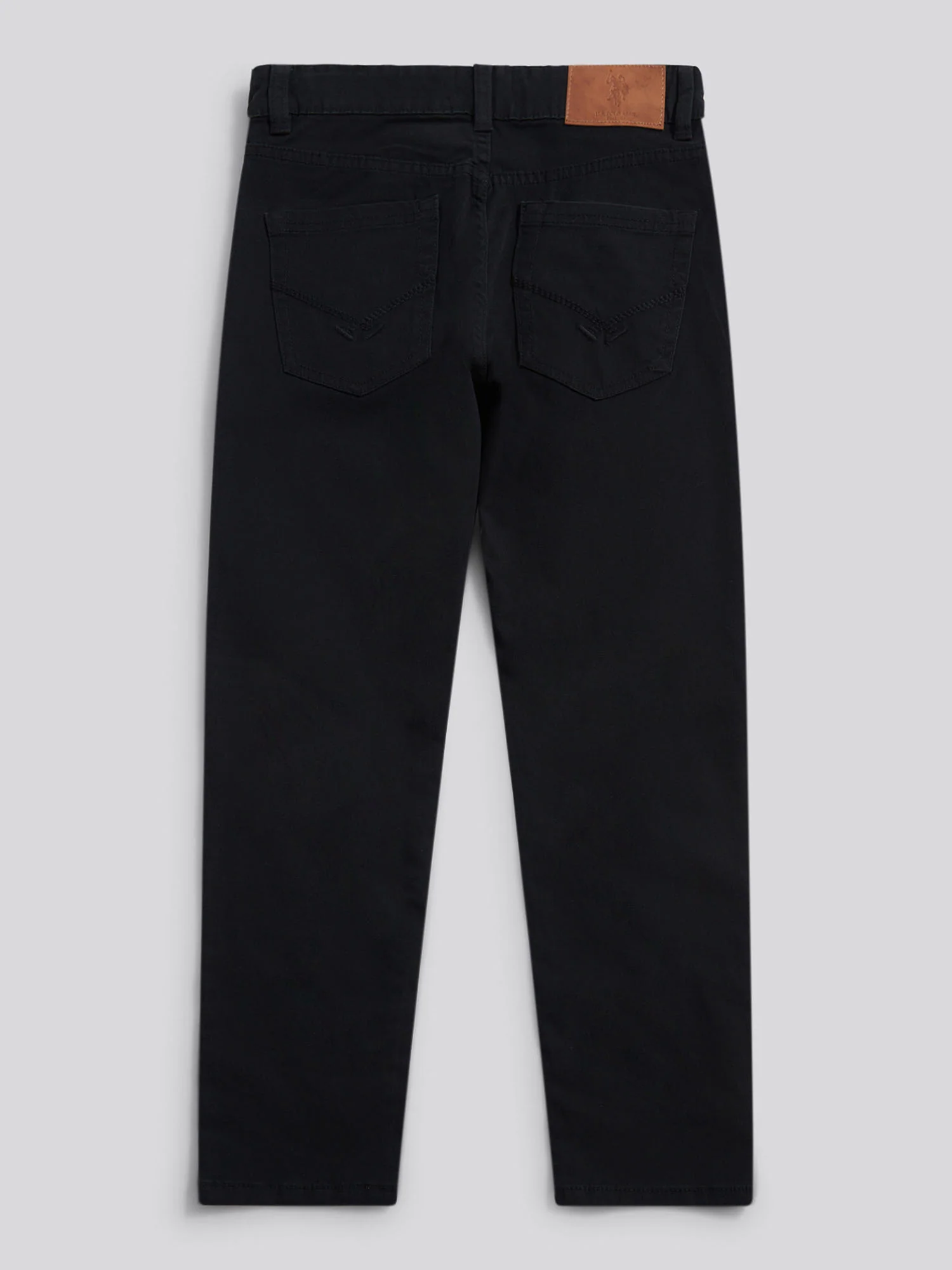 Boys Core 5 Pocket Trouser in Black Bright White DHM - Image 7