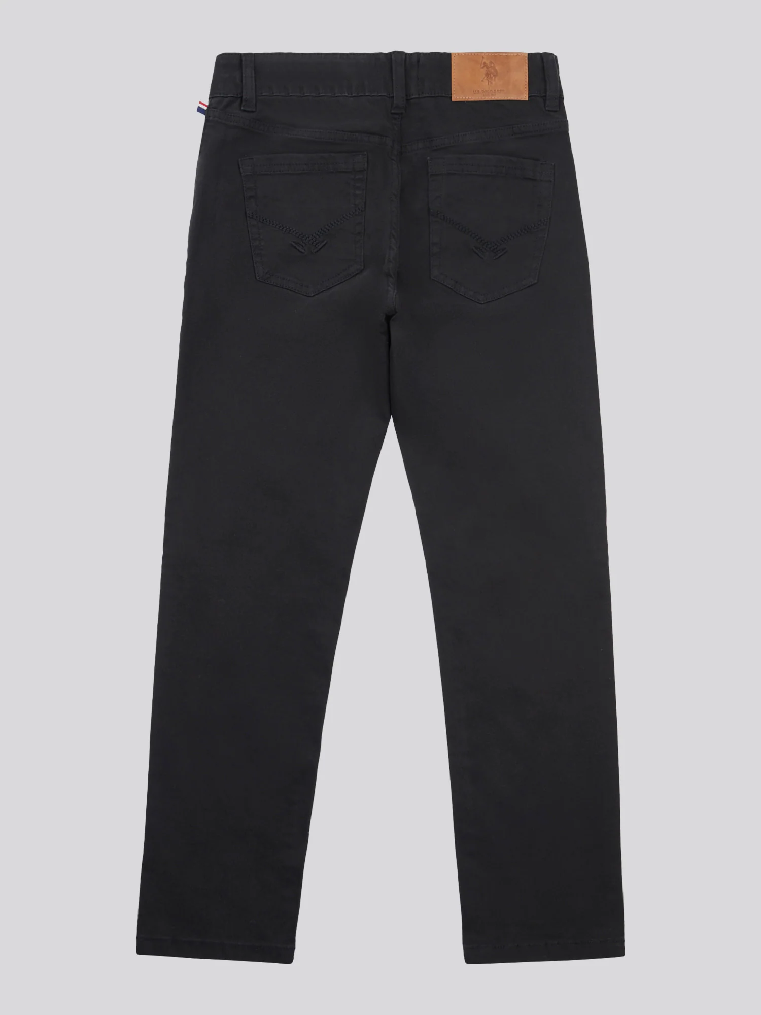Boys Core 5 Pocket Trouser in Black Bright White DHM - Image 8