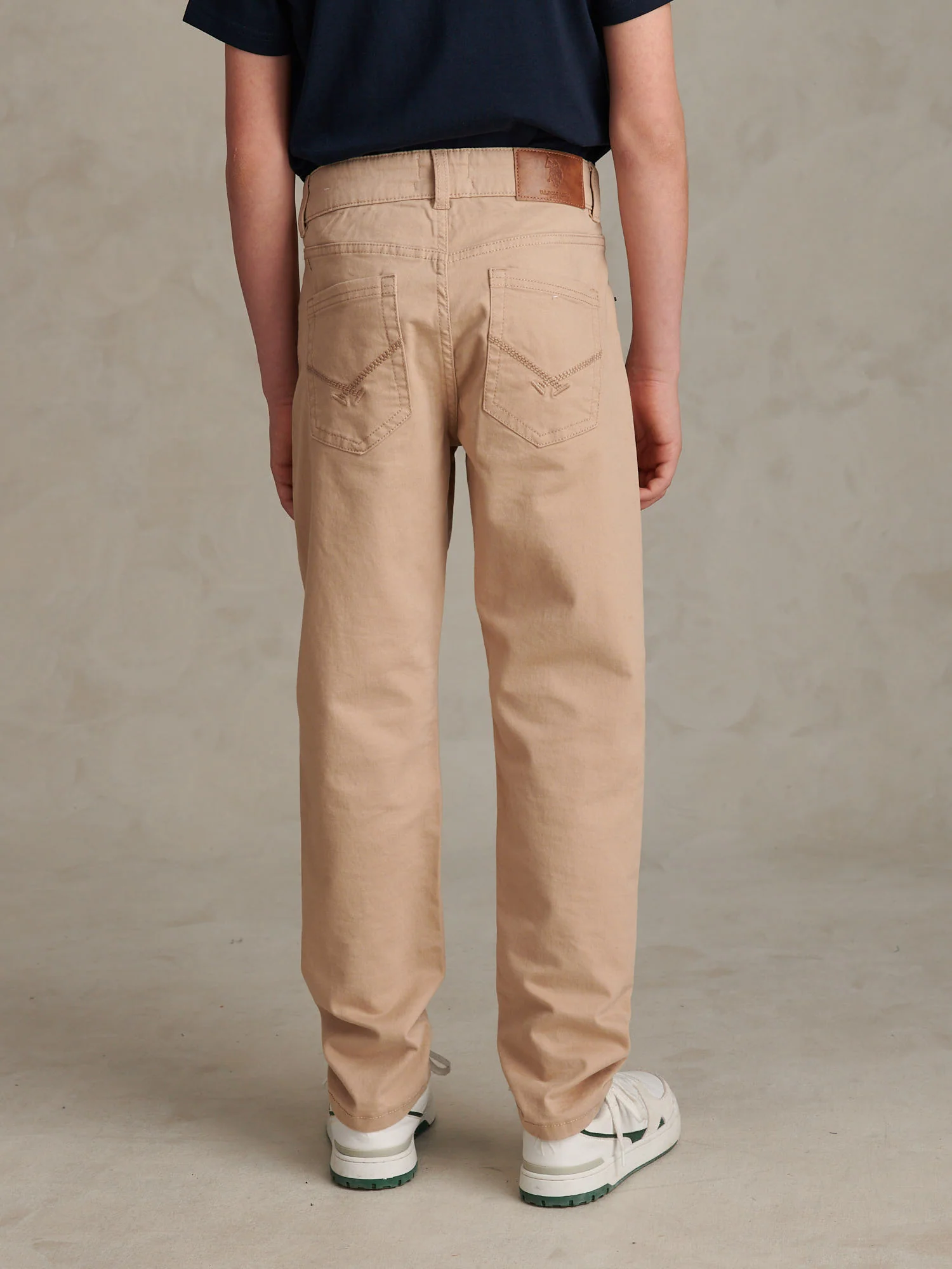 Boys Core 5 Pocket Trouser in Cornstalk - Image 4