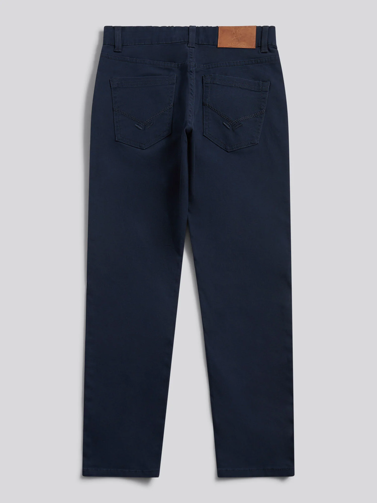 Boys Core 5 Pocket Trouser in Dark Sapphire Navy / Haute Red DHM - Image 8