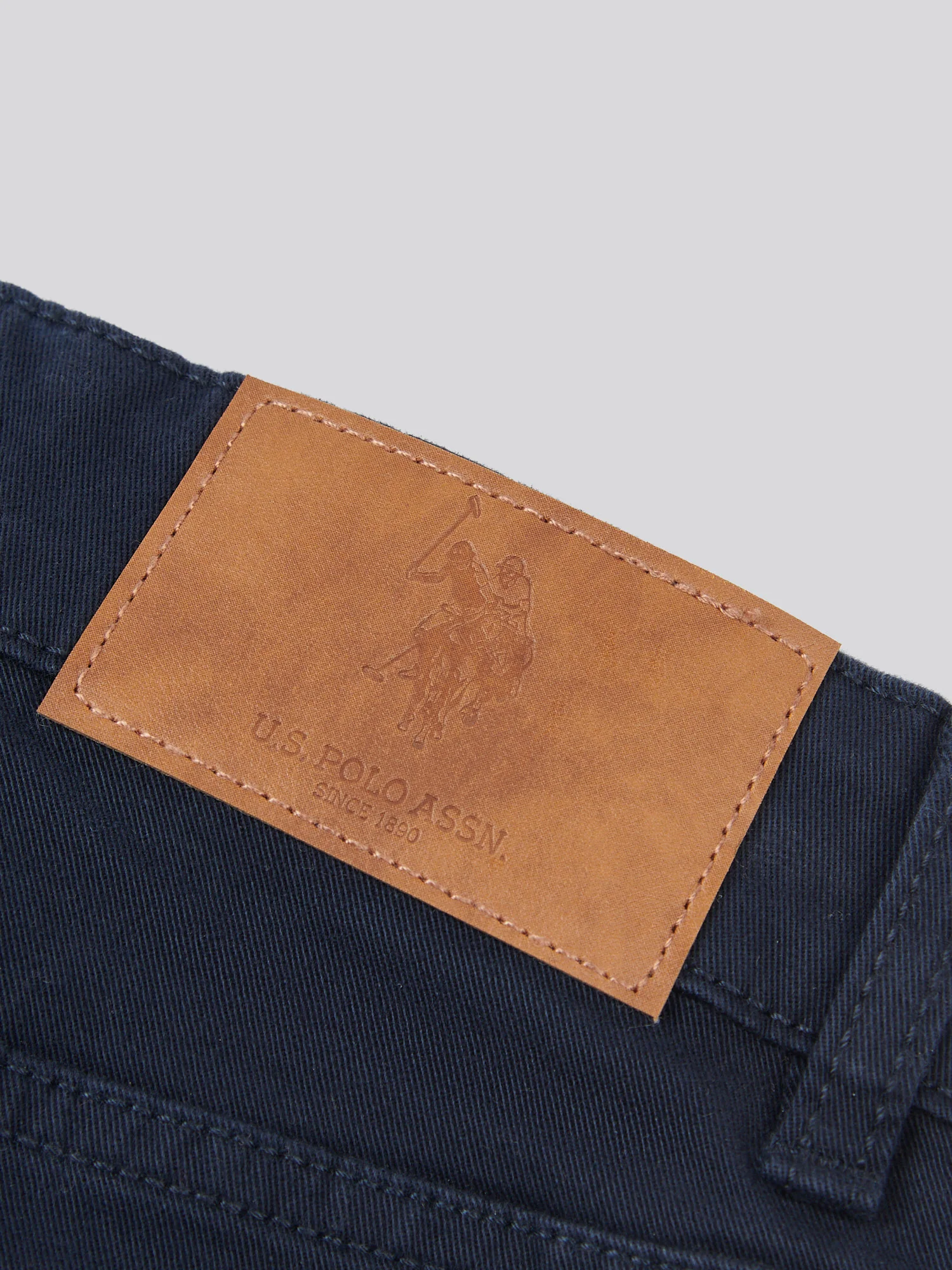 Boys Core 5 Pocket Trouser in Dark Sapphire Navy / Haute Red DHM - Image 10