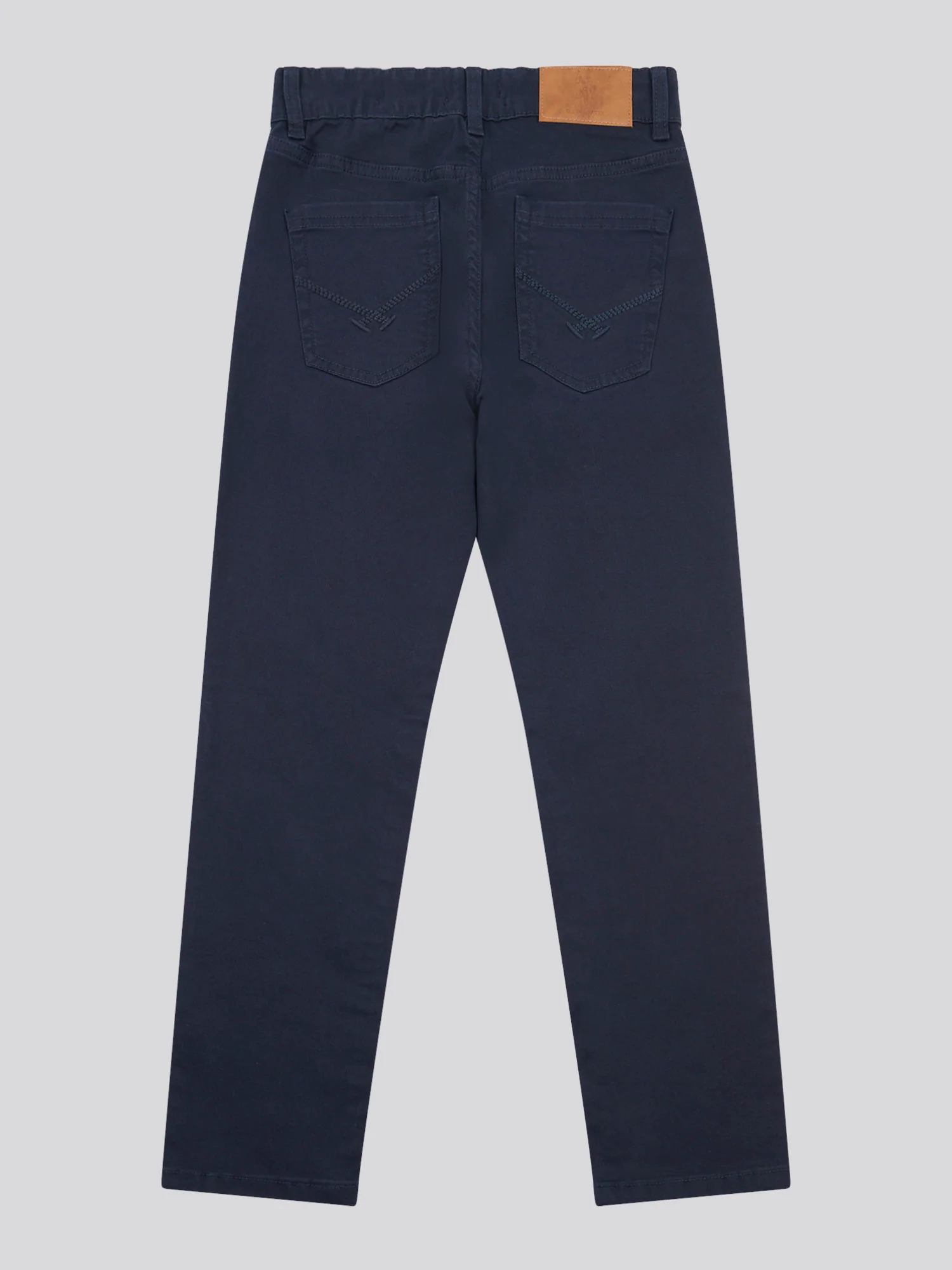 Boys Core 5 Pocket Trouser in Dark Sapphire Navy / Haute Red DHM - Image 7
