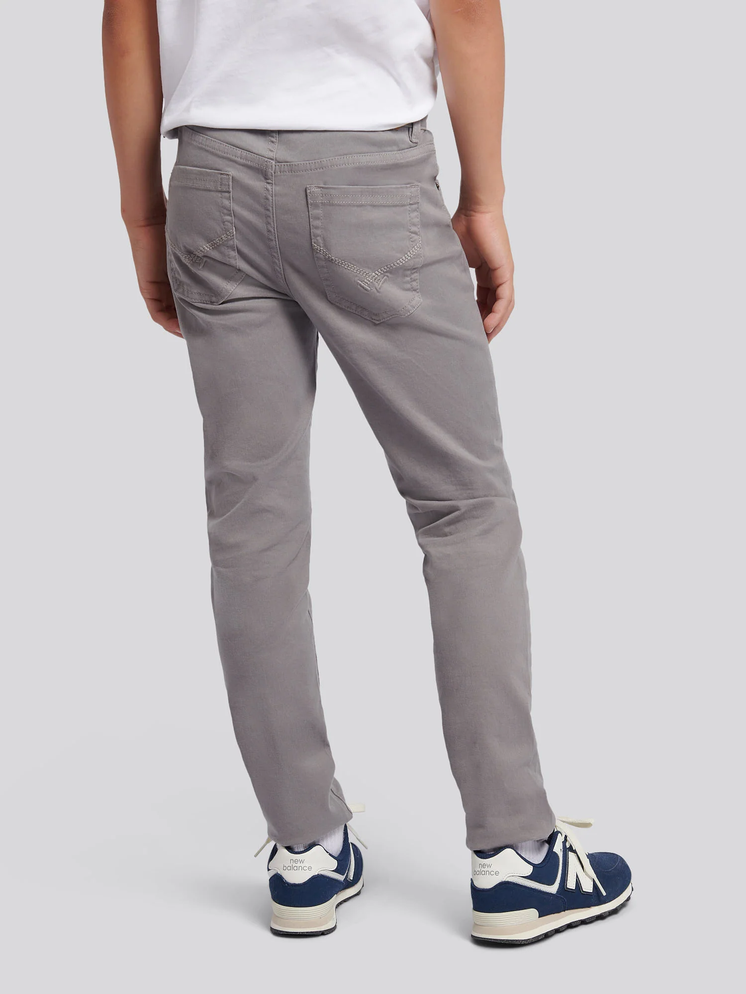 Boys Core 5 Pocket Trouser in December Sky - Image 4