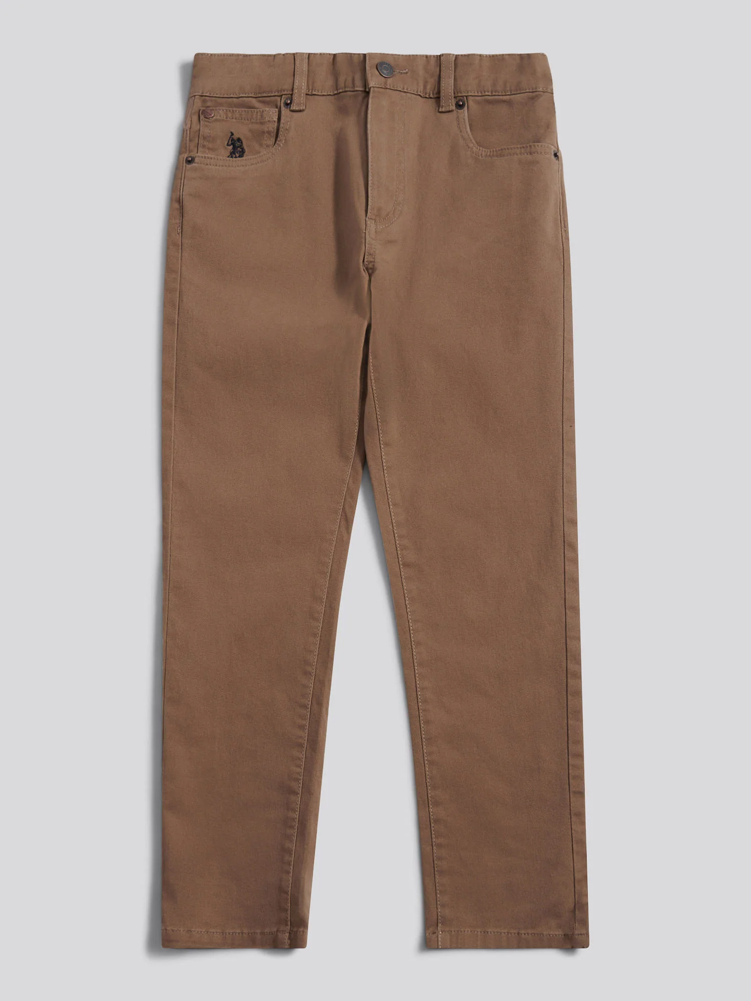 Boys Core 5 Pocket Trouser in Shitake - Image 6