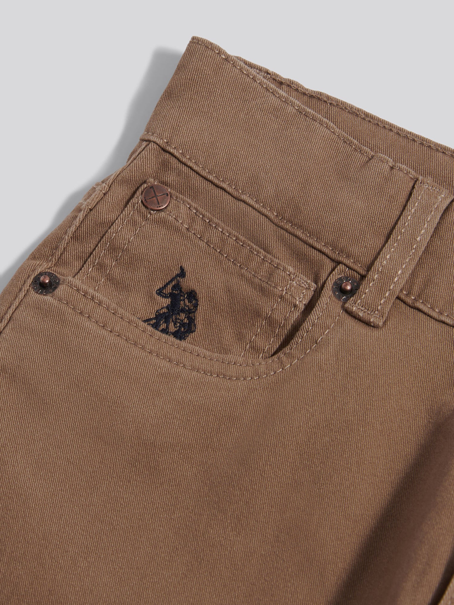 Boys Core 5 Pocket Trouser in Shitake - Image 8