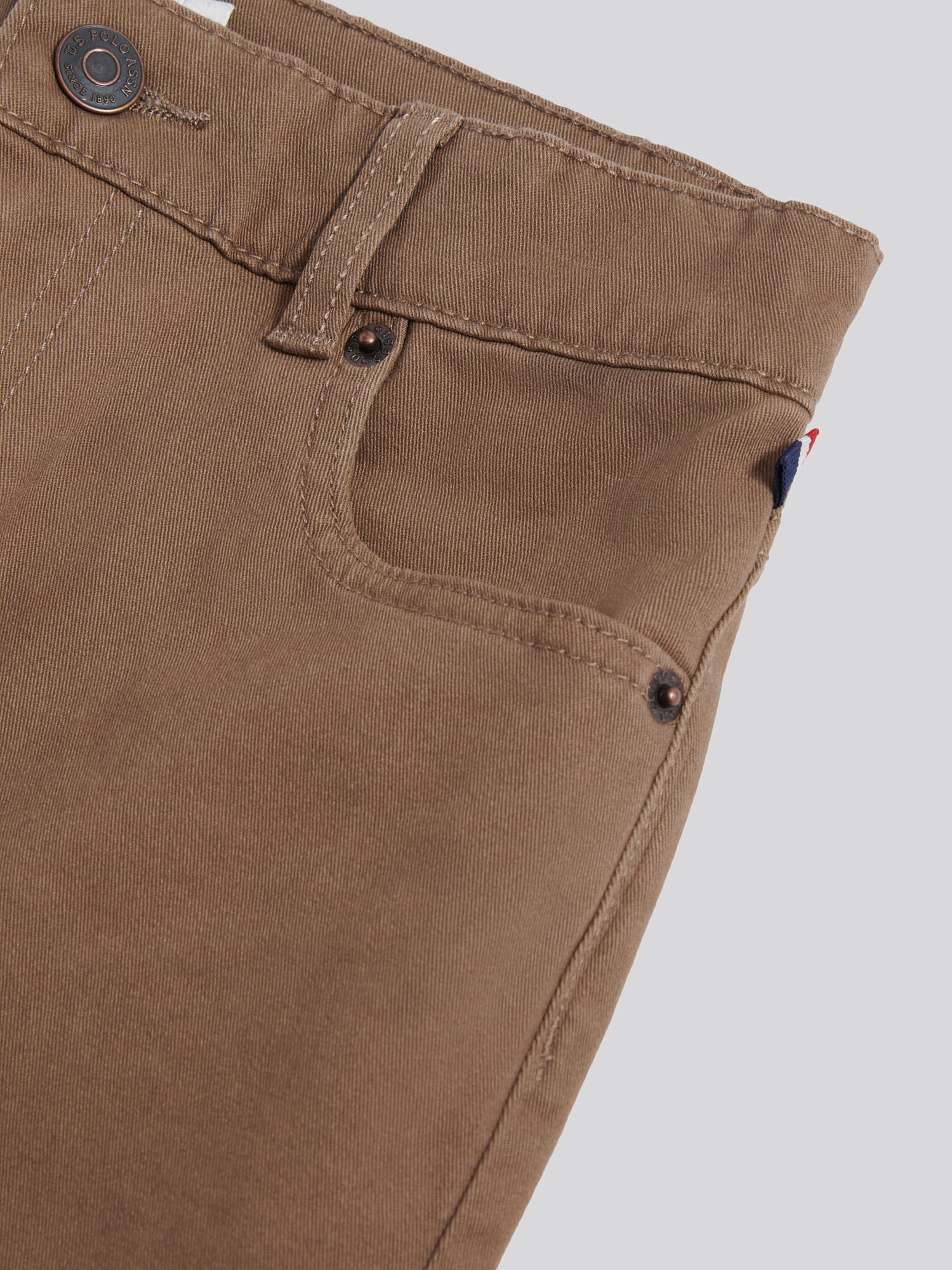 Boys Core 5 Pocket Trouser in Shitake - Image 9