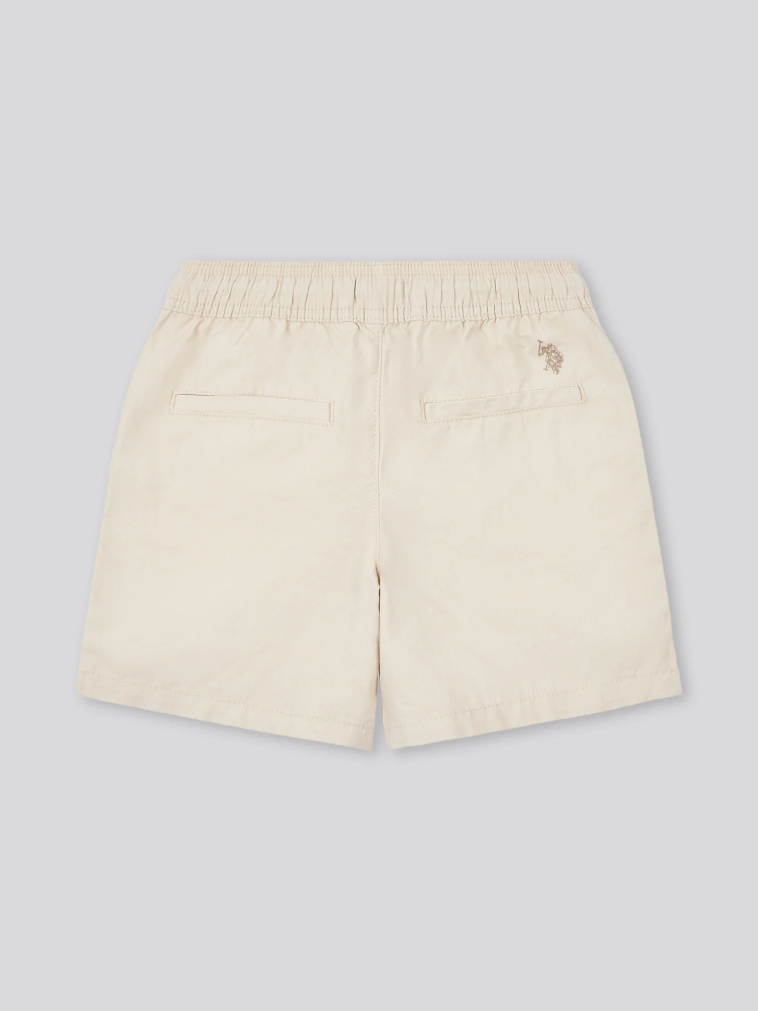 Boys Cotton Linen Deck Short in French Oak - Image 7