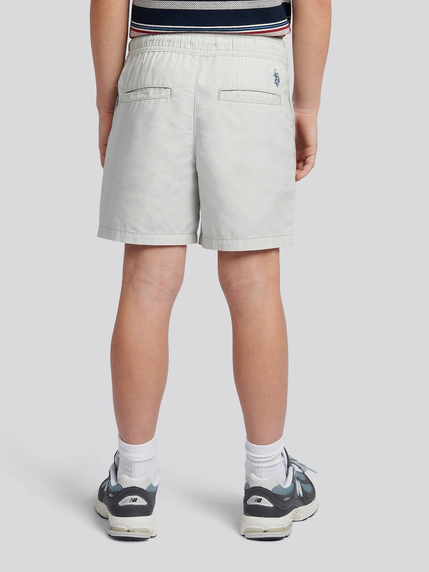 Boys Cotton Linen Deck Short in Northern Droplet - Image 4