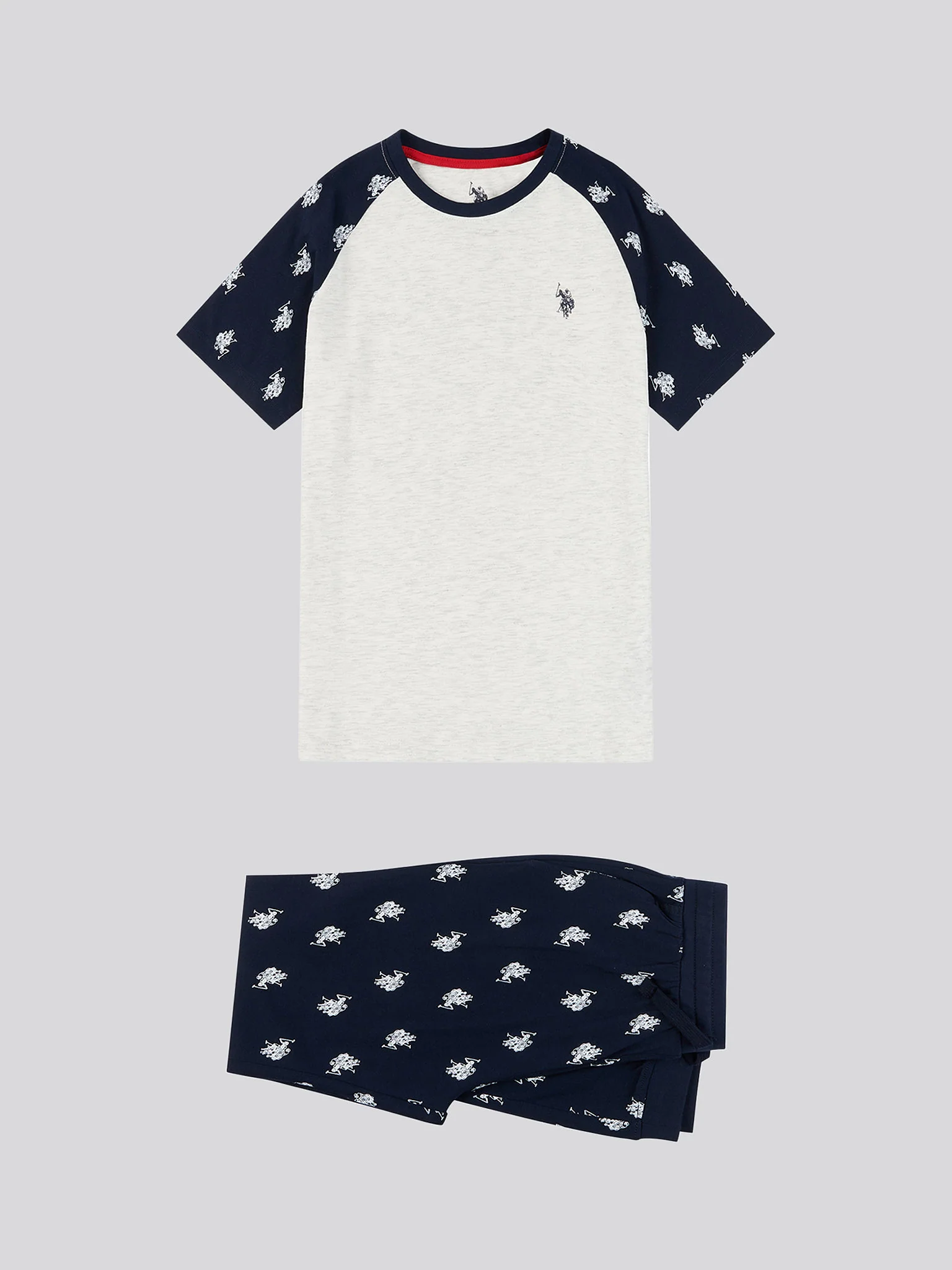 Boys DHM Tee And Trouser Set in Navy Blue - Image 6
